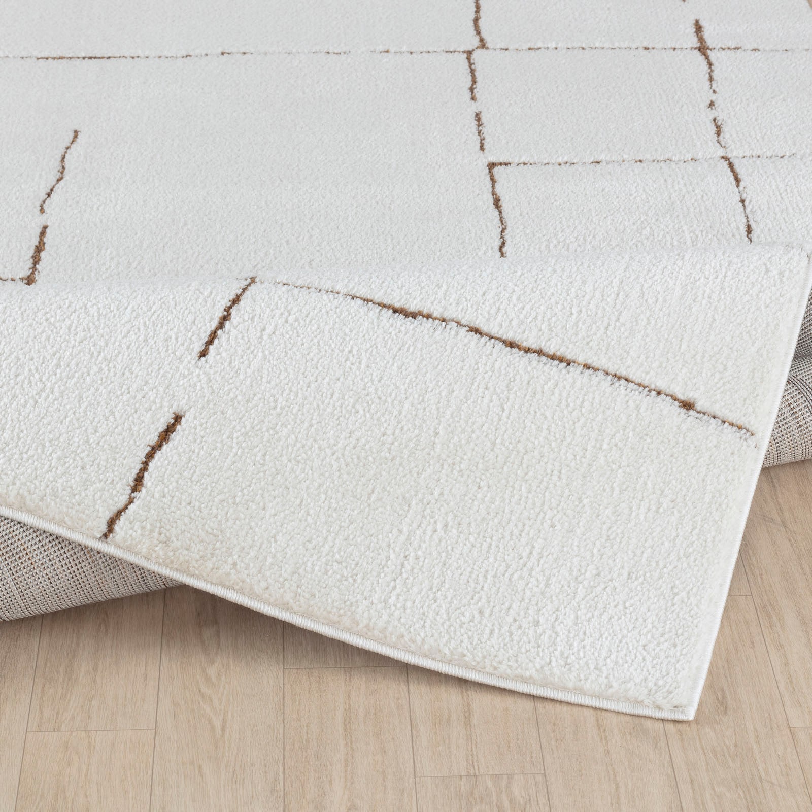 Livabliss Teppich »BARI«, rechteckig, 14 mm Höhe, Skandi Design, Modern Boho Kurzflor Wohnzimmerteppich, Schlafzimmer