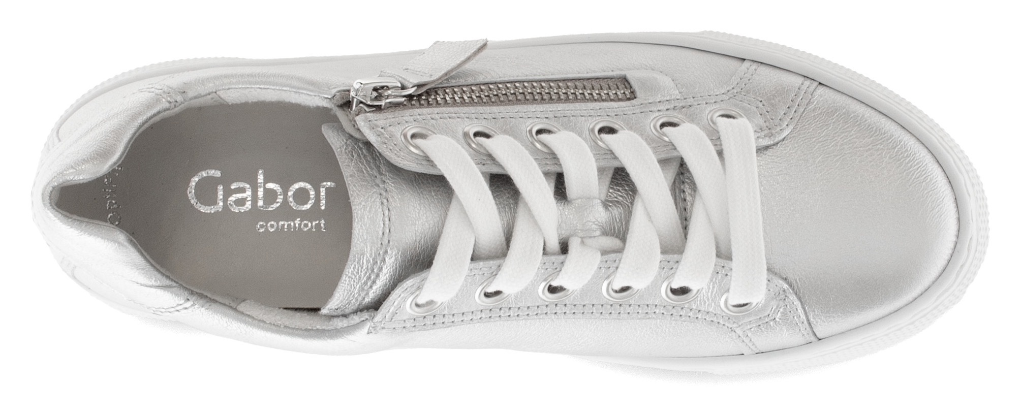Gabor Plateausneaker »FLORENZ«, Freizeitschuh, Halbschuh, Schnürschuh in bequemer Weite G = weit