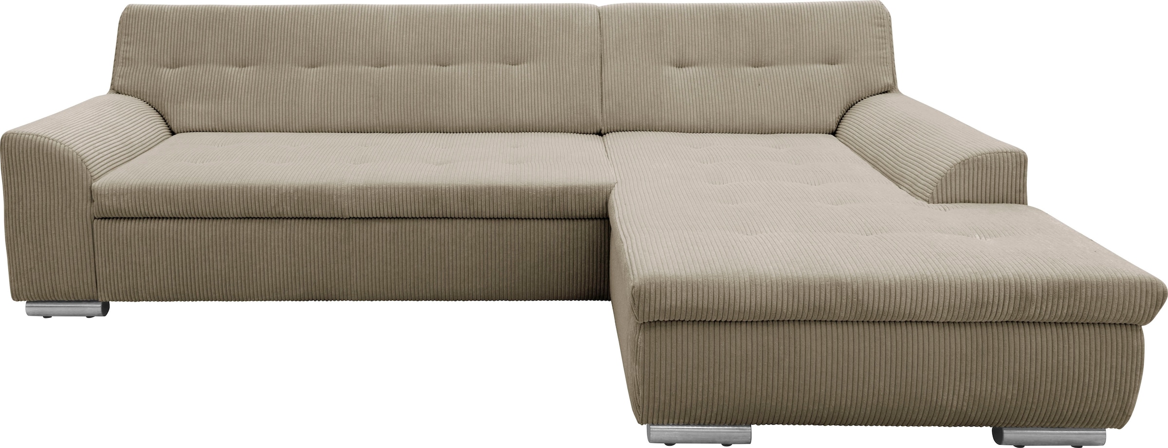 DOMO collection Ecksofa Treviso, wahlweise mit Bettfunktion, incl. Zierkiss günstig online kaufen