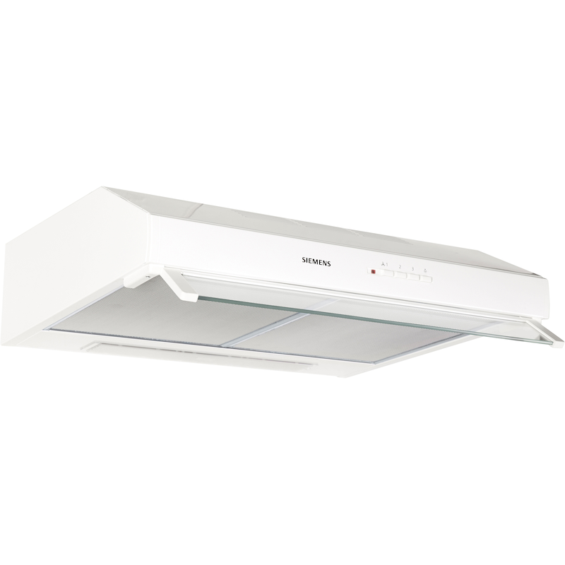 SIEMENS Unterbauhaube »LU63LCC20« Serie iQ100 weiß Die Lüfterleistung von 350 m³/h sorgt für frische Luft beim Kochen