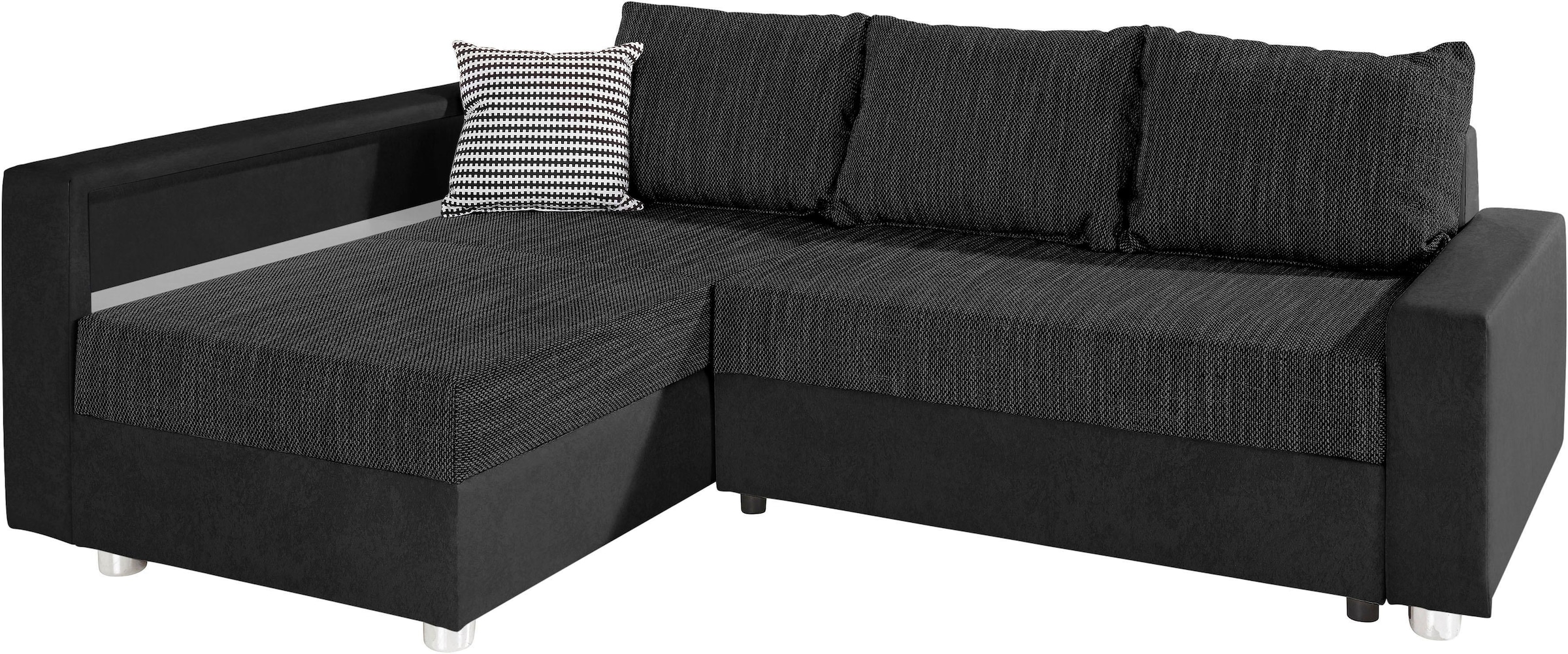 COLLECTION AB Ecksofa Relax, inklusive Bettfunktion, wahlweise mit RGB-LED-Beleuchtung