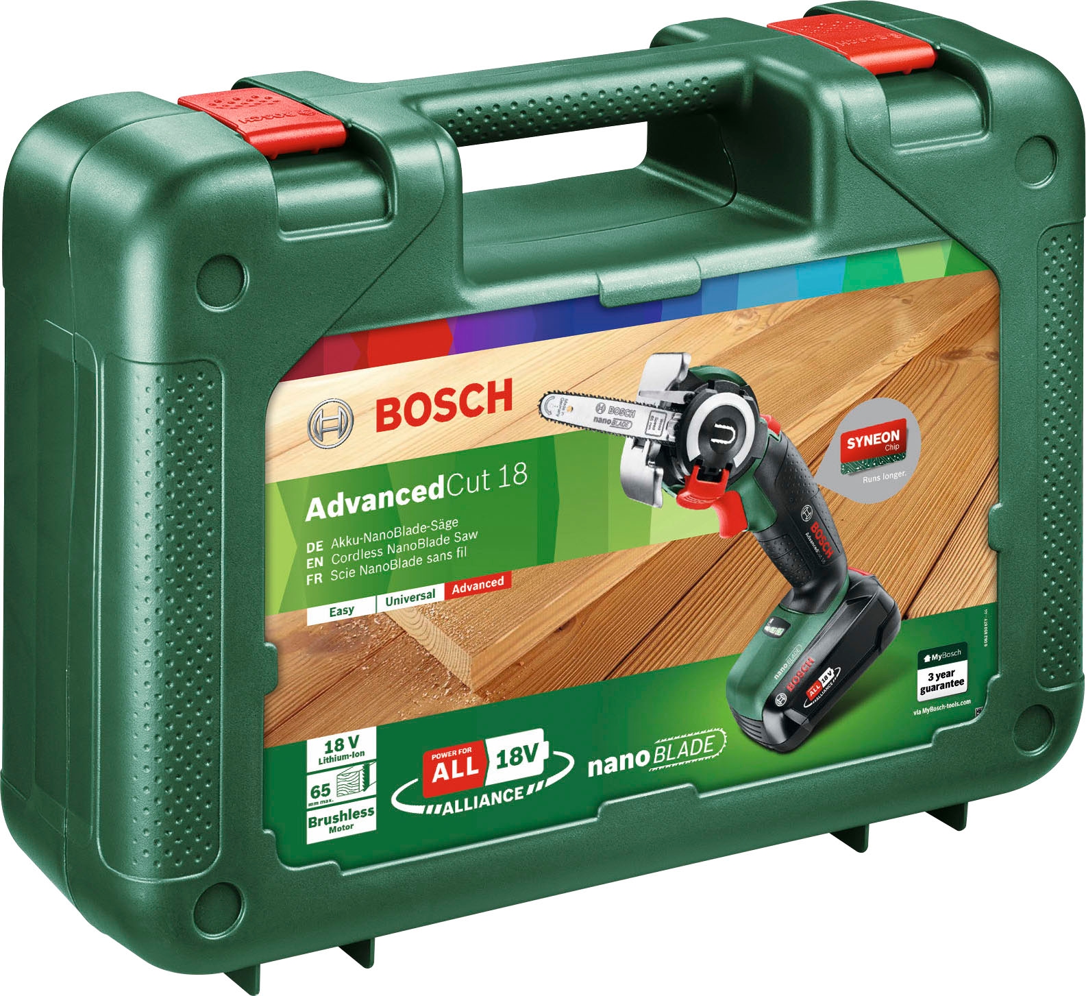 Bosch Home & Garden Akku-Säbelsäge »AdvancedCut 18«, (Set), 18 V, 2,5 Ah, inkl. Akku und Ladegerät