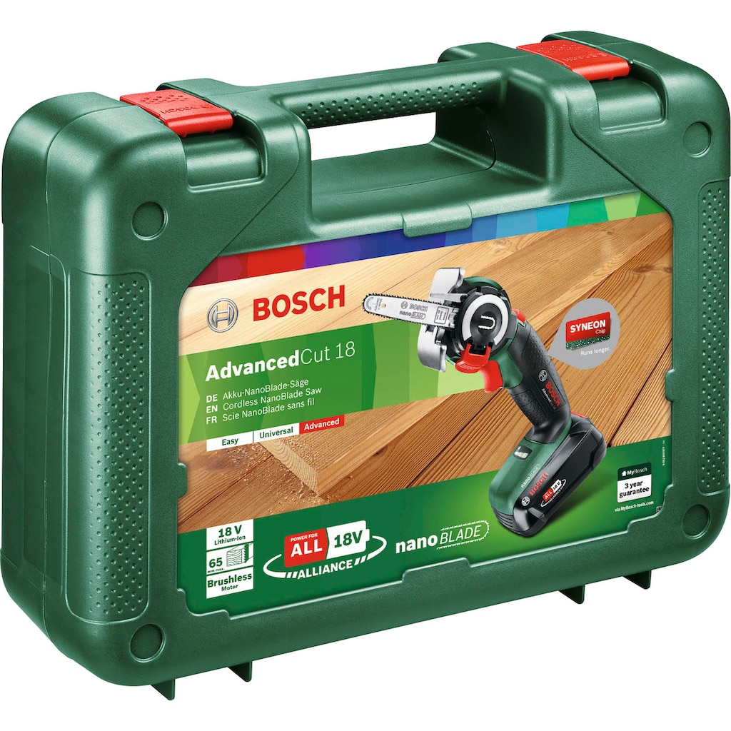 Bosch Home & Garden Akku-Säbelsäge »AdvancedCut 18«, (Set), 18 V, 2,5 Ah, inkl. Akku und Ladegerät