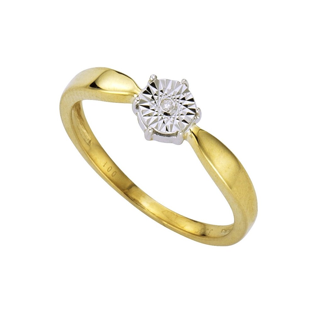 Firetti Goldring »Schmuck Geschenk Gold 333 mit Struktur«