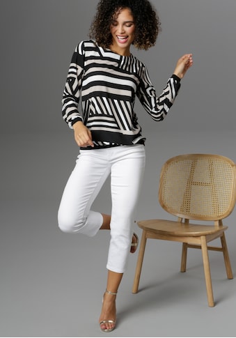 Aniston SELECTED Shirtbluse, mit grafischem Muster - NEUE KOLLEKTION kaufen