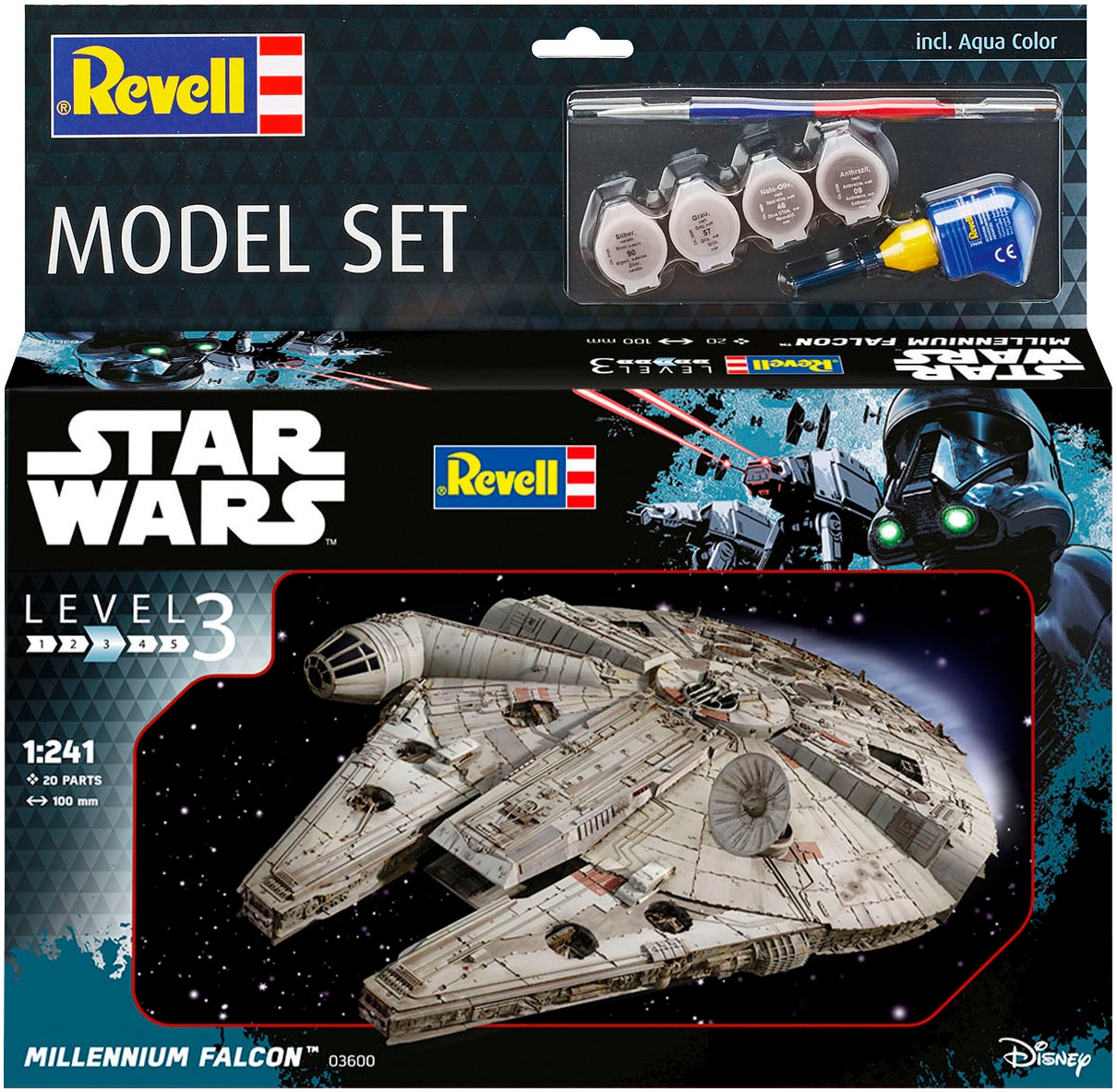 Revell® Modellbausatz »Millennium Falcon, Star Wars«, 1:241, Made in Europe