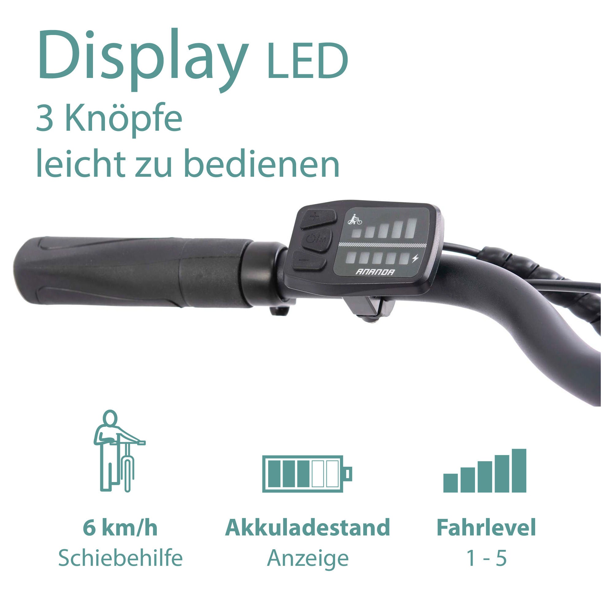 Tretwerk E-Bike »Mystic«, 7 Gang, Frontmotor 250 W, Pedelec, Elektrofahrrad für Damen u. Herren