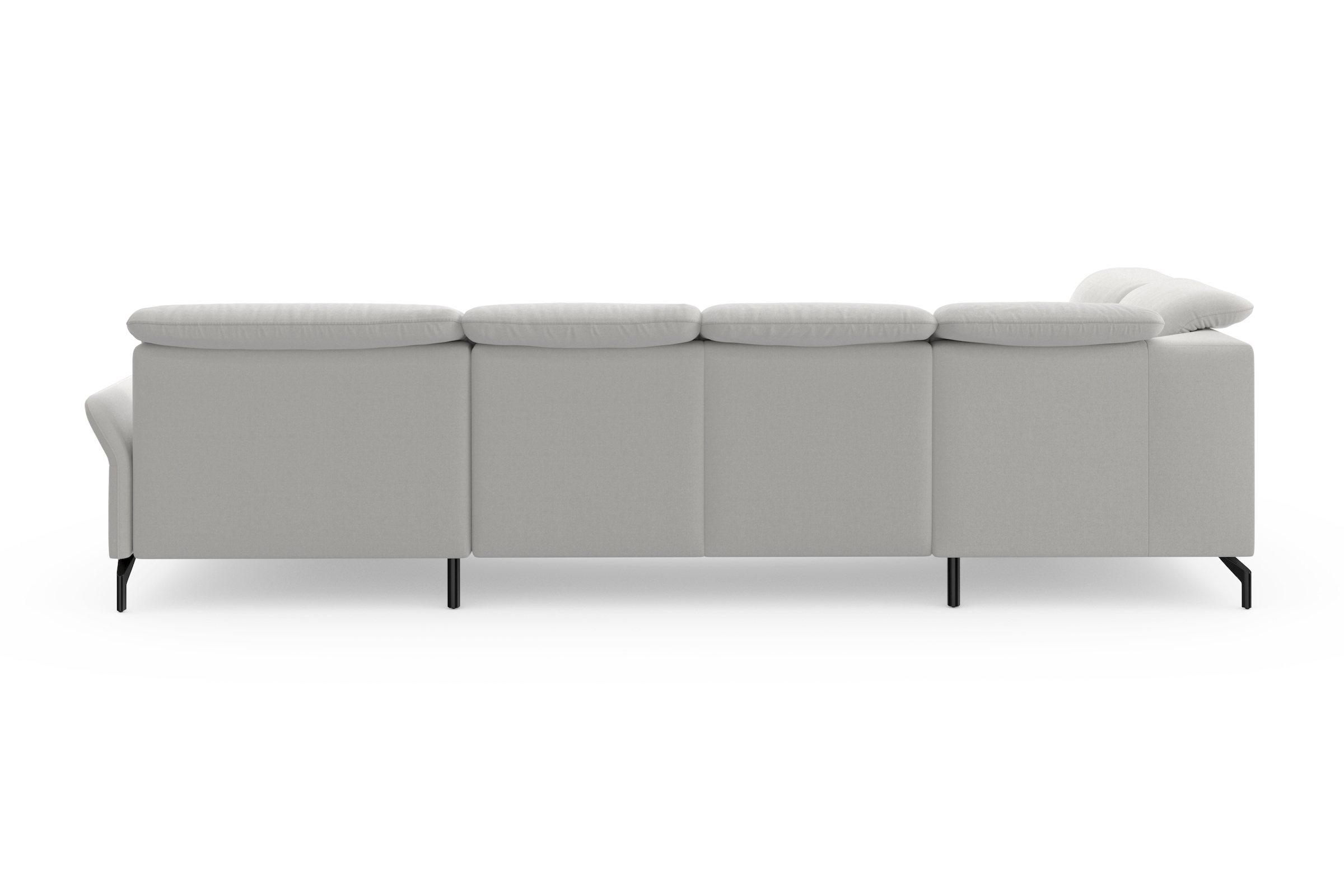 sit&more Wohnlandschaft »Fashion U-Form«, wahlweise mit Kopfteilverstellung, Vorziehsitz, motorisch, Metallfüße