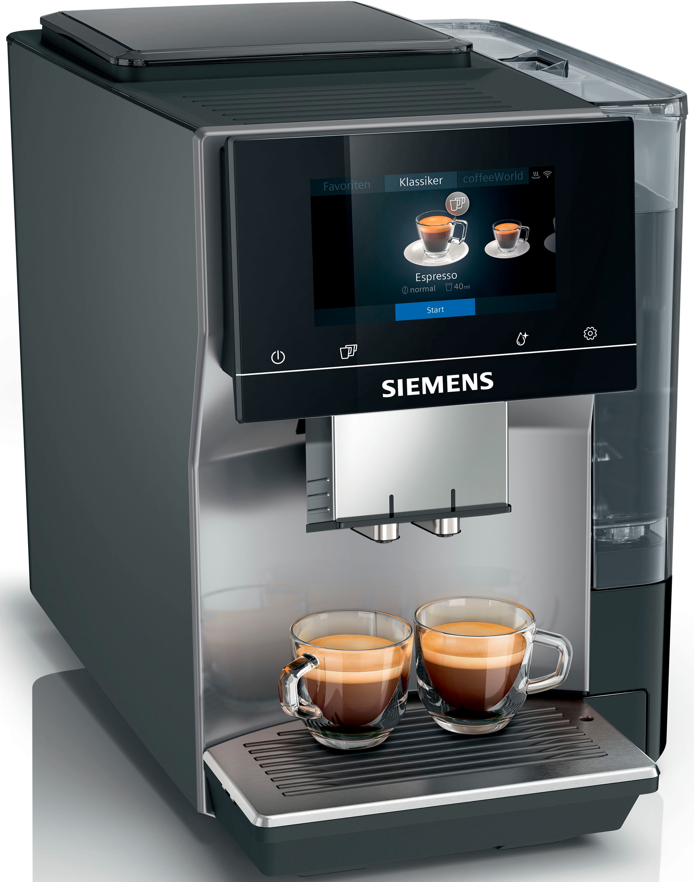 Bild von SIEMENS Kaffeevollautomat »EQ700 classic TP715D01, Cold Brew, intuitives 5" TFT-Display, App«, aromaSelect, 10 Favoriten, autom. Dampfreinigung, morning haze