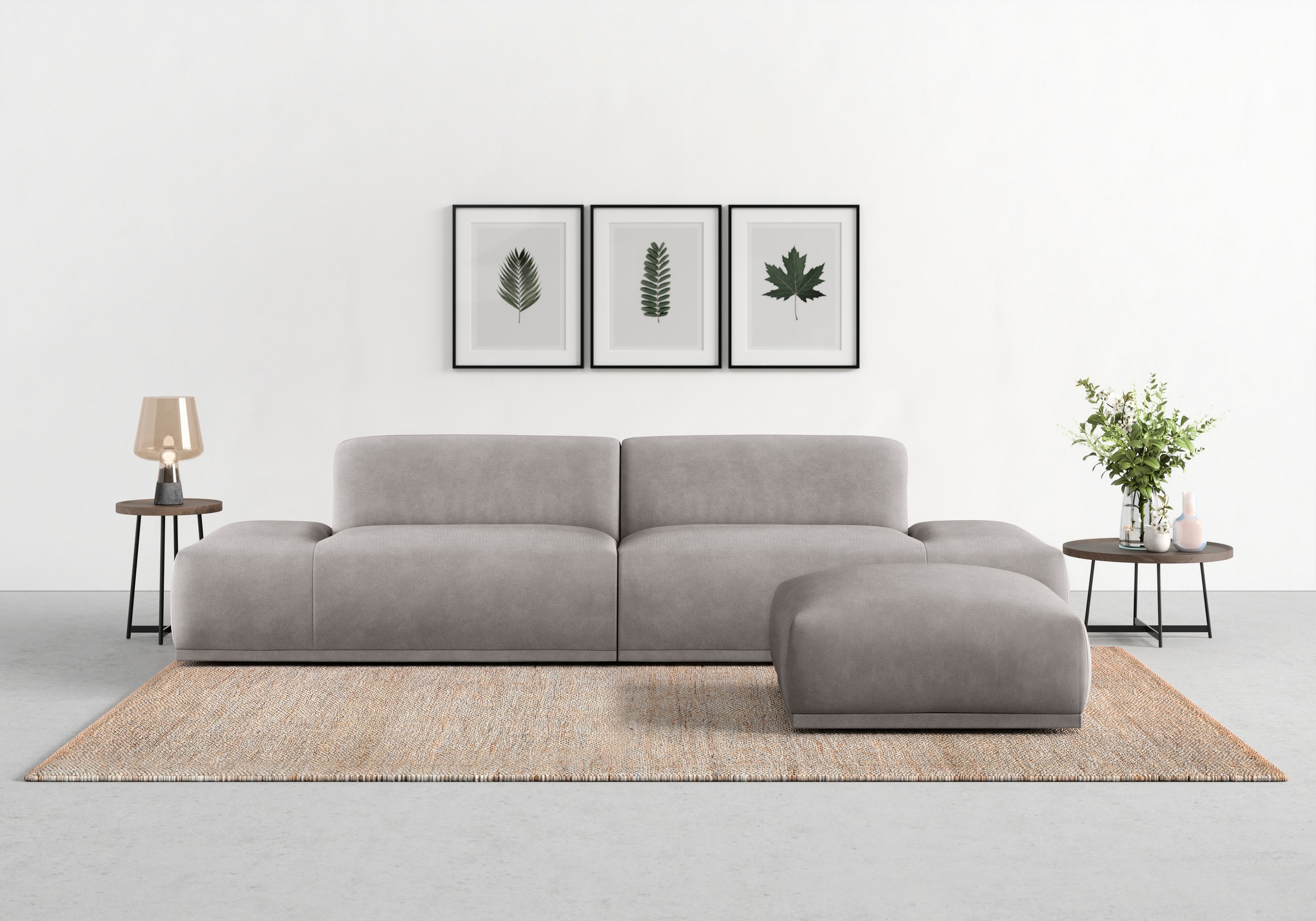 TRENDMANUFAKTUR Big-Sofa »Braga, toller Sitzkomfort, Designsofa« in moderner Optik, mit hochwertigem Kaltschaum