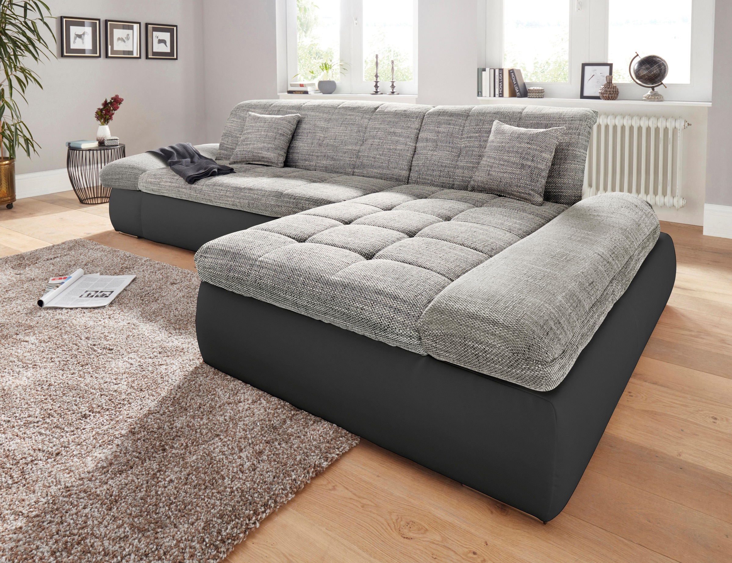 DOMO collection Ecksofa »PB Moric wahlweise mit Bettfunktion + Armteilverst günstig online kaufen
