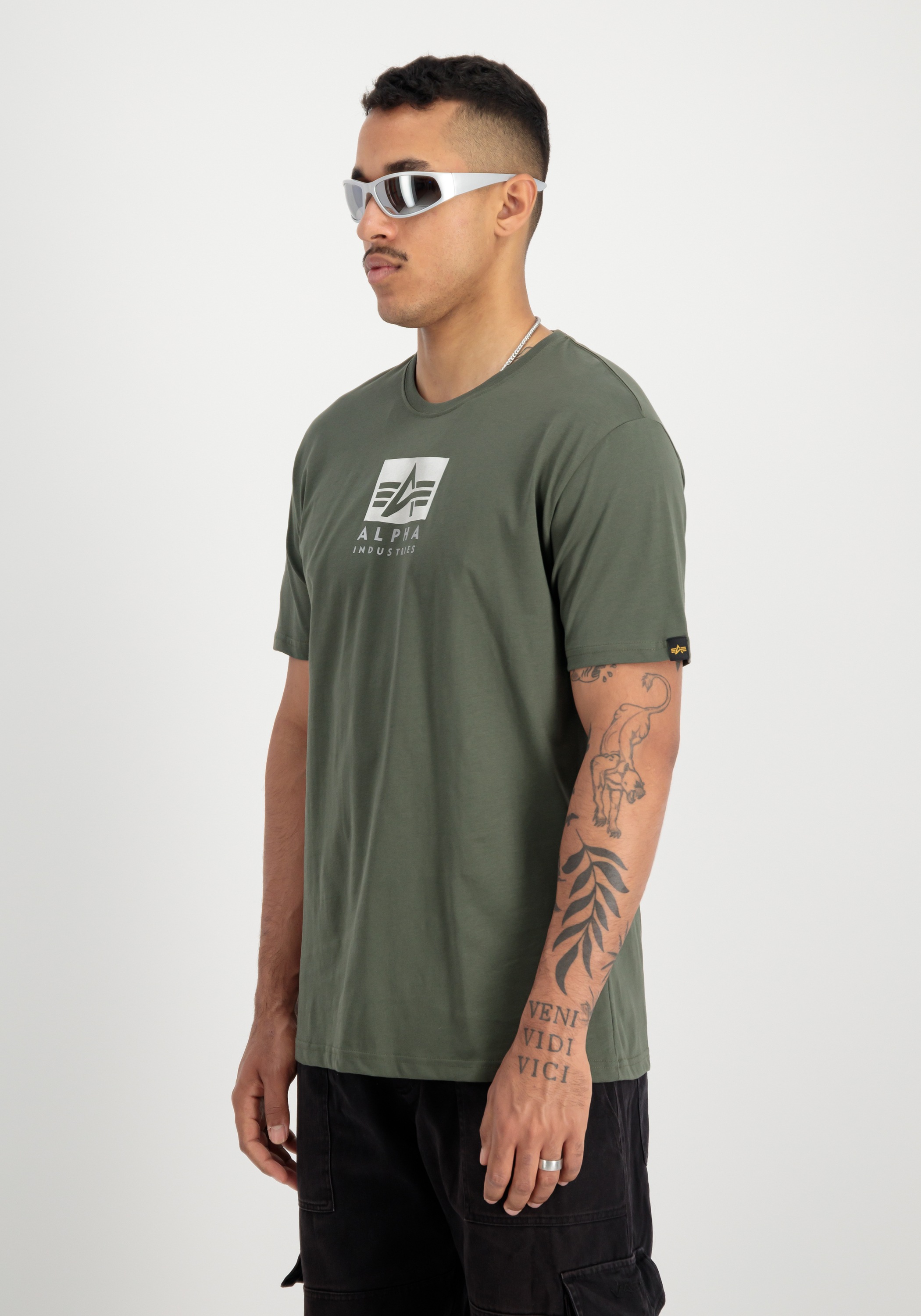 Alpha Industries T-Shirt »Alpha Industries Men - T-Shirts Satin Logo T«