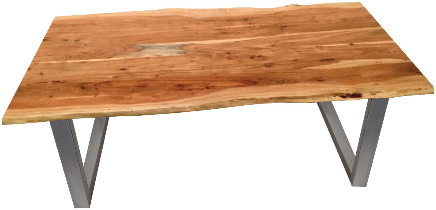 SIT Esstisch »Tops&Tables«, mit Tischplatte aus Wildeiche, mit Baumkante wie gewachsen, Vintage