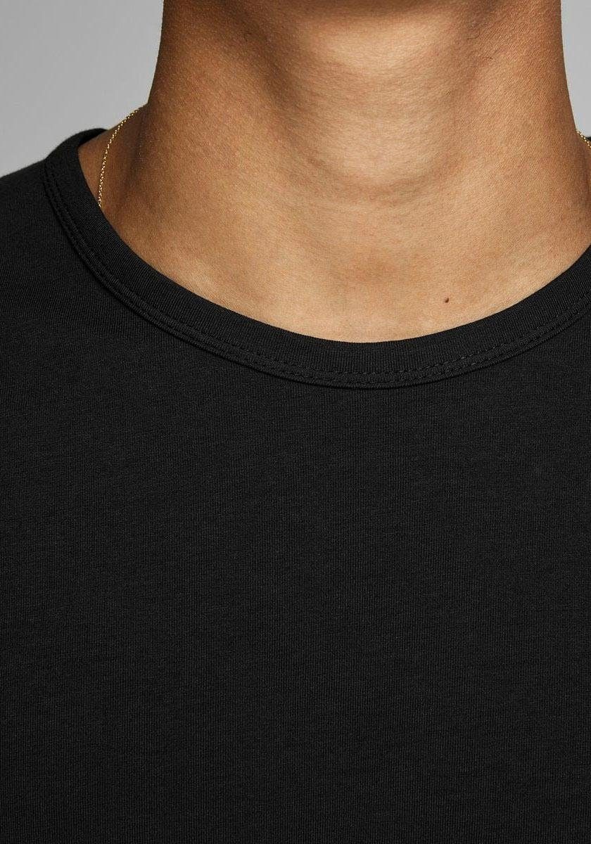 Jack & Jones T-Shirt »JJEBASIC mit schmaler Passform für jeden Tag« unifarben, modisch, schmal, Baumwollmischung, Rundhals