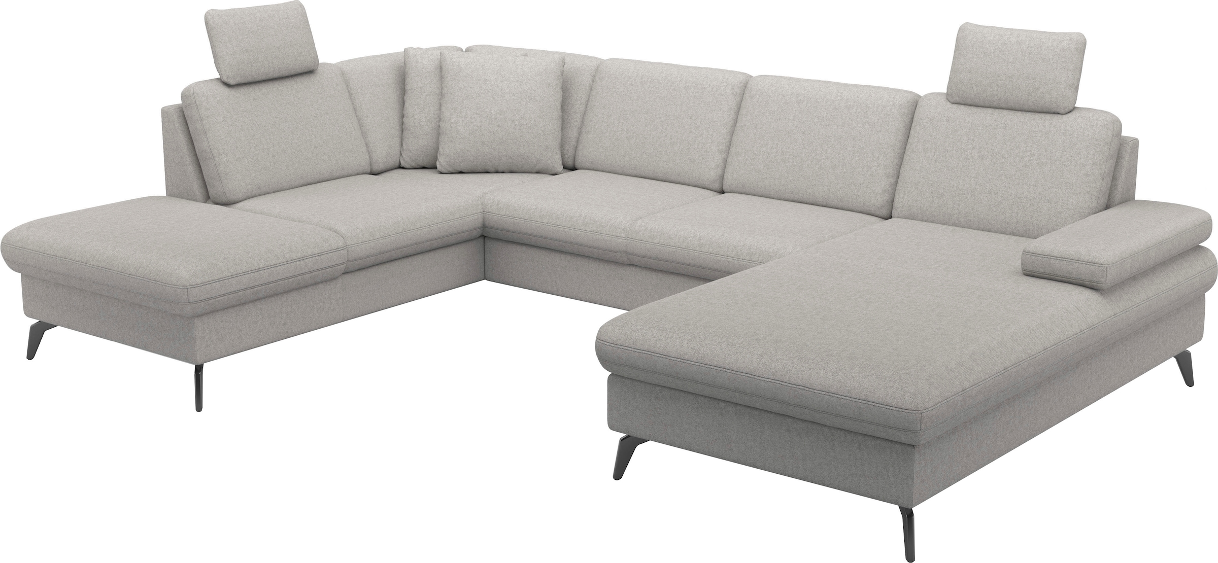 sit&more Wohnlandschaft »Morris Jubi U-Form, B: 300 cm« mit Armteilfunktion & 1 Zierkissen, optional Bettfunktion