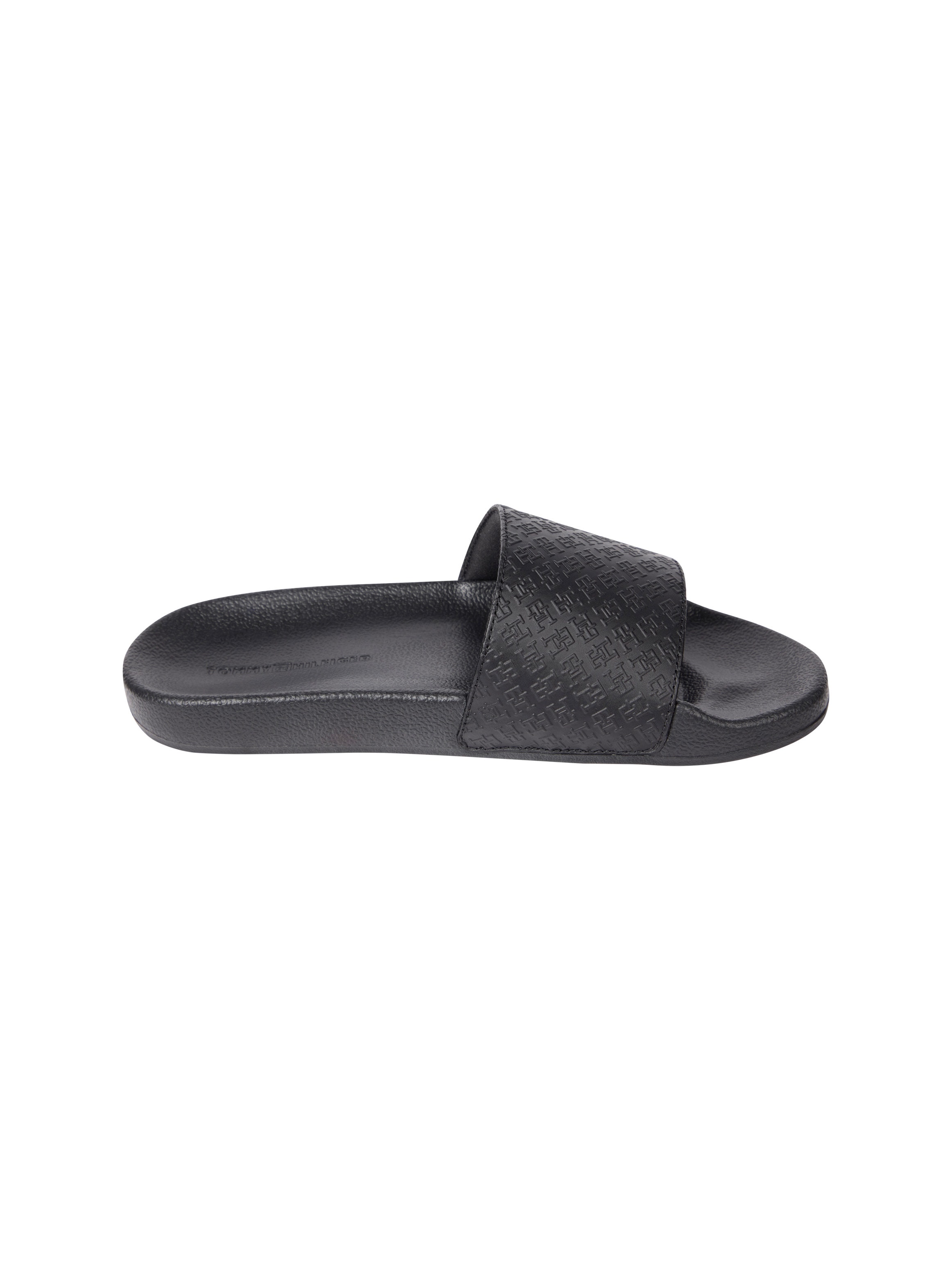 Tommy Hilfiger Pantolette »TH MONOGRAM POOLSIDE«, Bequemschuh, Sommerschuh, Schlupfschuh mit TH-Schmuckelement