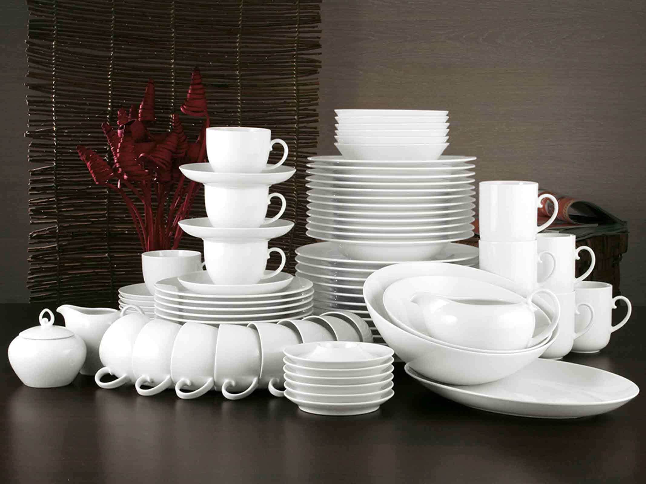Seltmann Weiden Speiseteller »Speiseteller Rondo/Liane ø 27,1 cm 6er Set weiß«