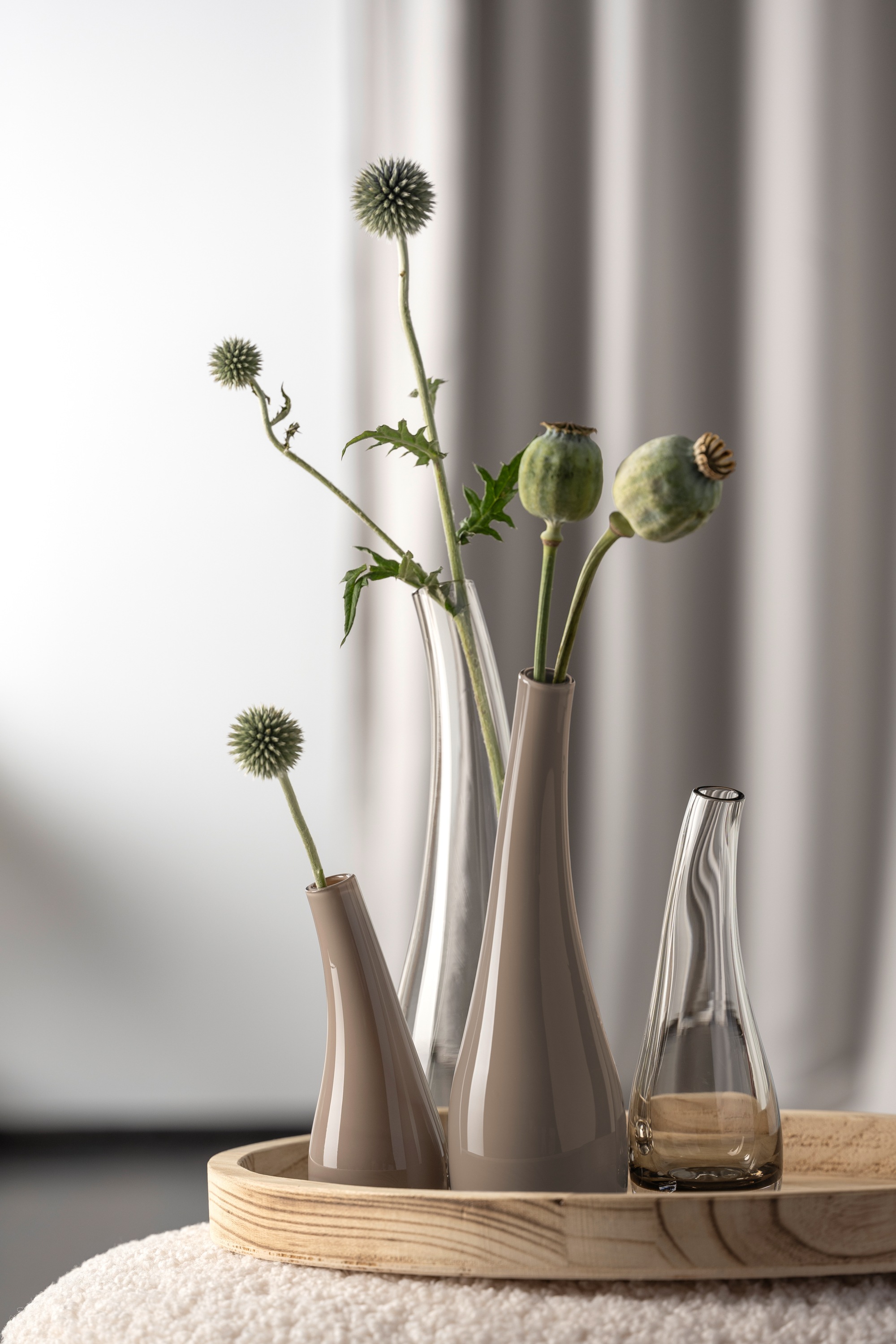 LEONARDO Dekovase »Vase ARCO 25 cm taupe«, (1 St.)