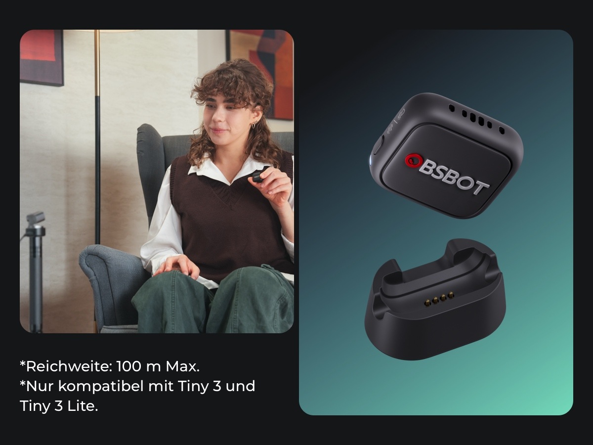 OBSBOT Webcam »OBSBOT TINY 3« 4K Ultra HD