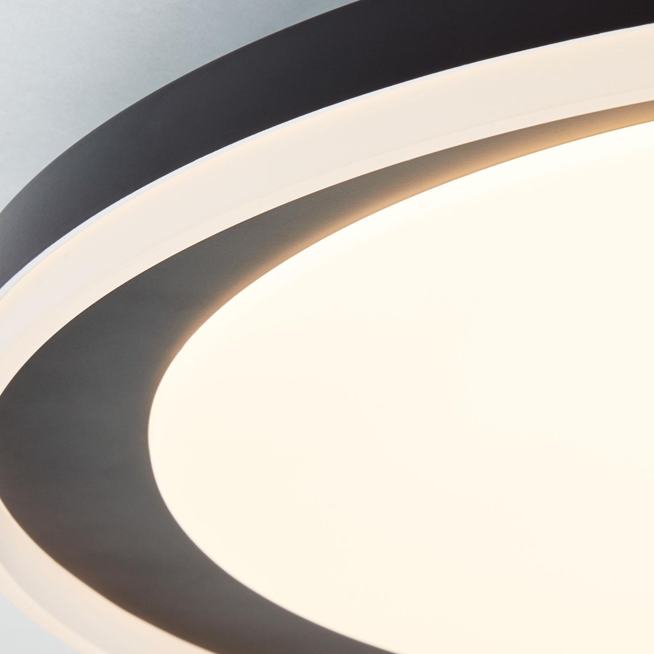 Brilliant Deckenleuchte »Pederson«, 1 flammig, LED Wand- und Deckenlampe 45cm schwarz