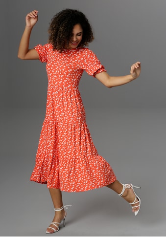 Aniston CASUAL Jerseykleid, mit Blütendruck - NEUE KOLLEKTION kaufen