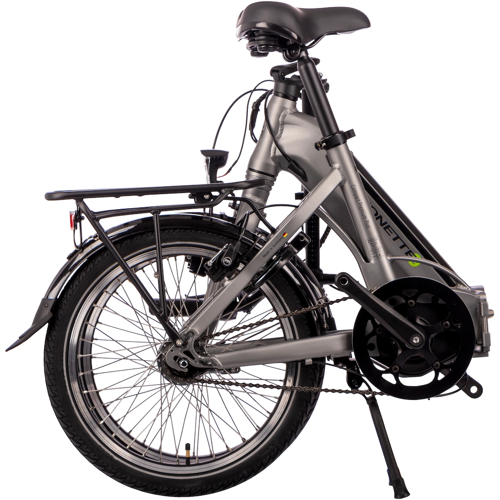 SAXONETTE E-Bike »Compact Premium Plus«, 7 Gang, Mittelmotor 250 W, (mit Akku-Ladegerät)