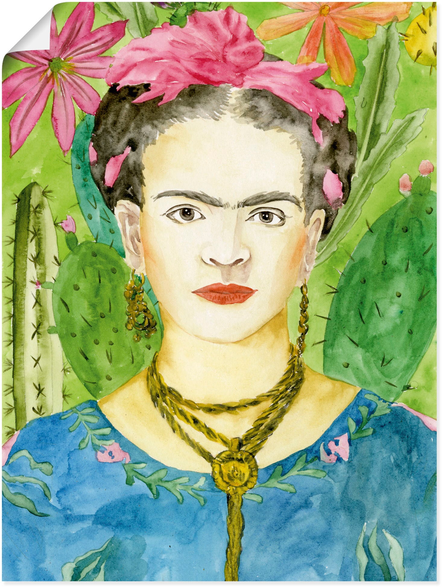 Artland Wandbild »Frida Kahlo II«, Bilder von Frauen, (1 St.), als Alubild, günstig online kaufen