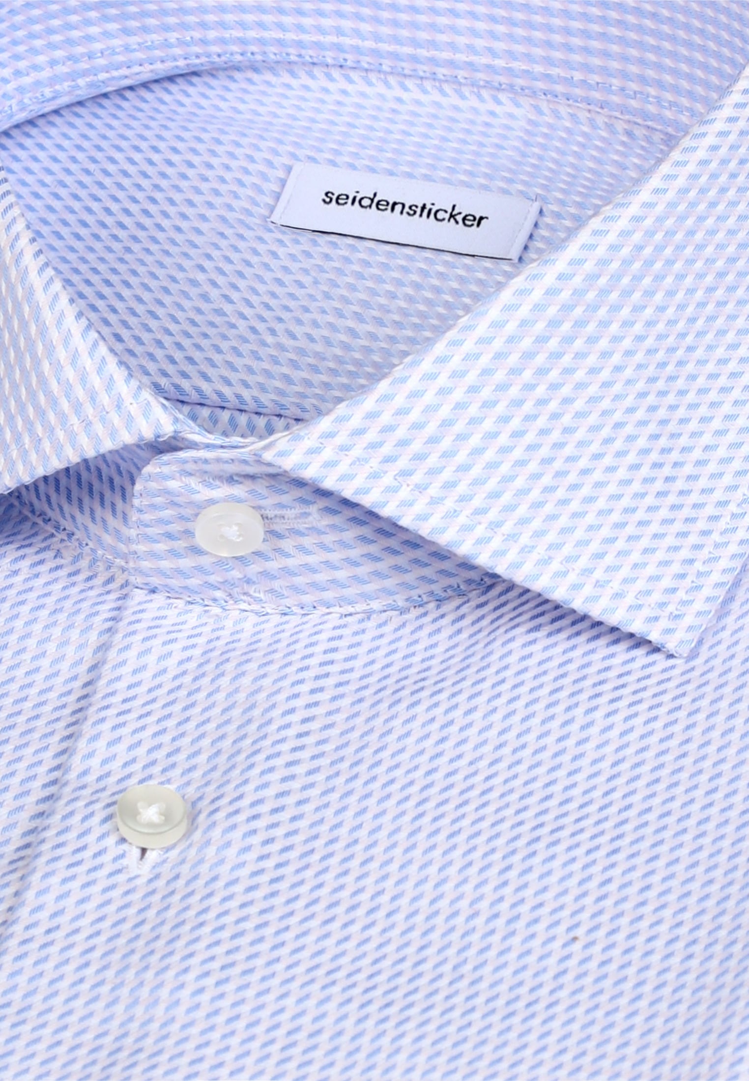 seidensticker Businesshemd »Schwarze Rose« Shaped 1/1 Extra lang Kentkragen Struktur