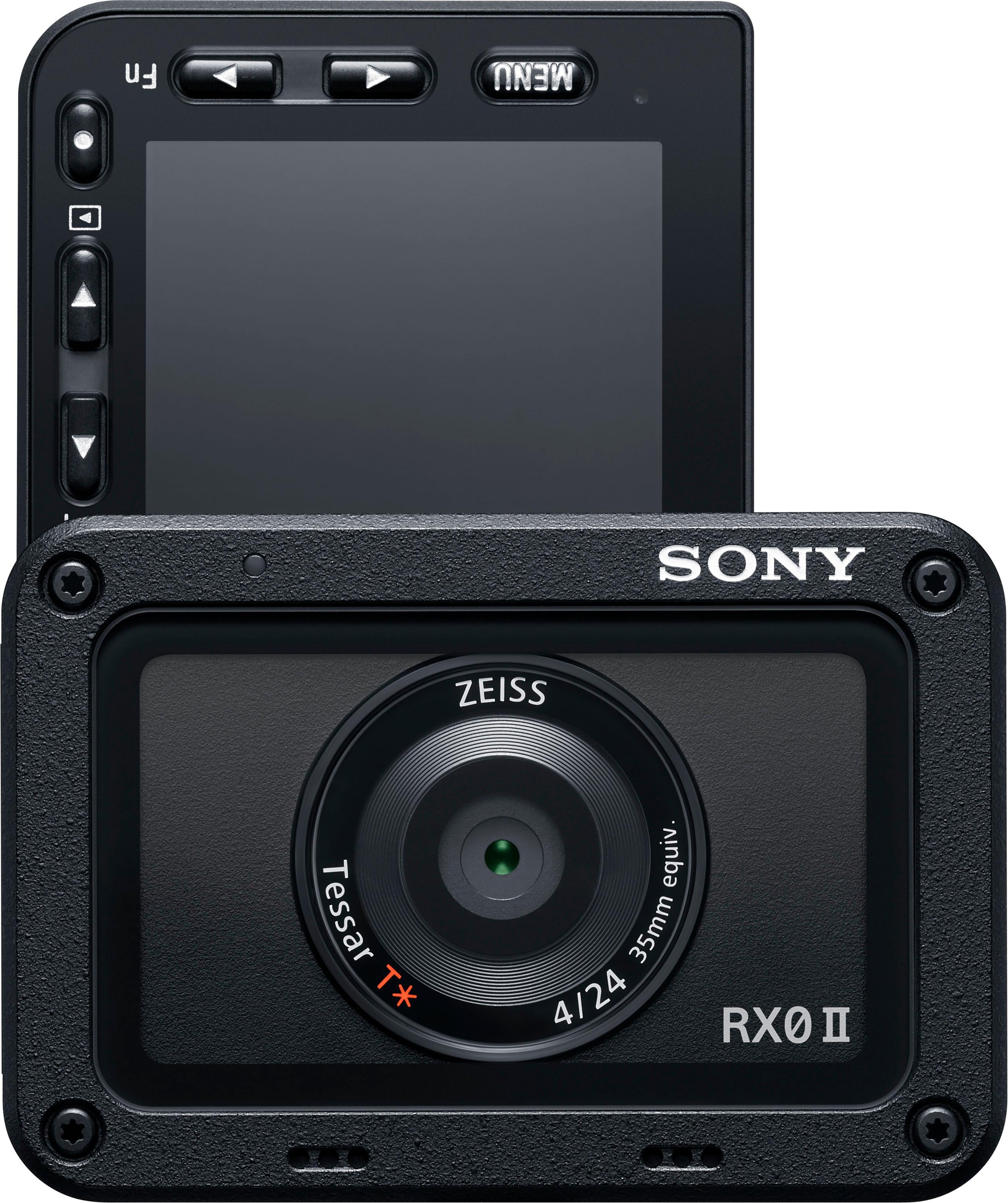 SONY Kompaktkamera »RX0 II (DSC-RX0M2G)« ZEISS Tessar T* 24-mm, 15, 3, Bluetooth schwarz Kamera "Alpha 7" nicht im Lieferumfang