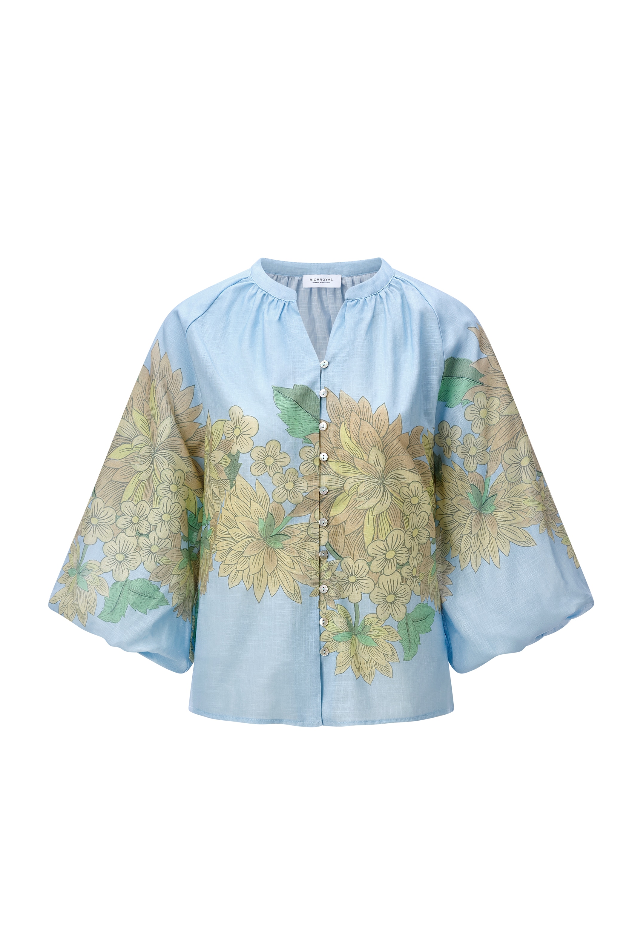 RICHROYAL Klassische Bluse Regular fit mit Blumenmuster