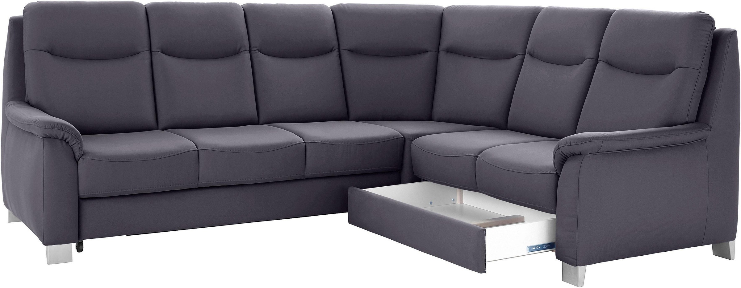 sit&more Ecksofa »Boccaccio L-Form«, mit Federkern und Kopfteilverstellung, wahlweise mit Bettfunktion