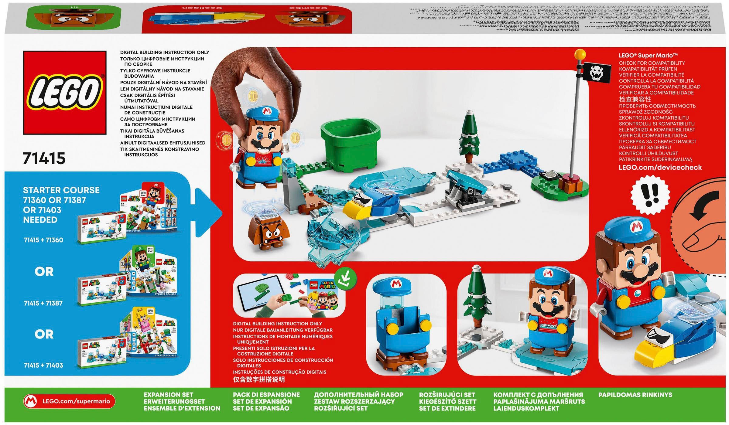 LEGO® Konstruktionsspielsteine »Eis-Mario-Anzug – Erweiterungsset (71415), LEGO® Super Mario«, (105 St.), Made in Europe