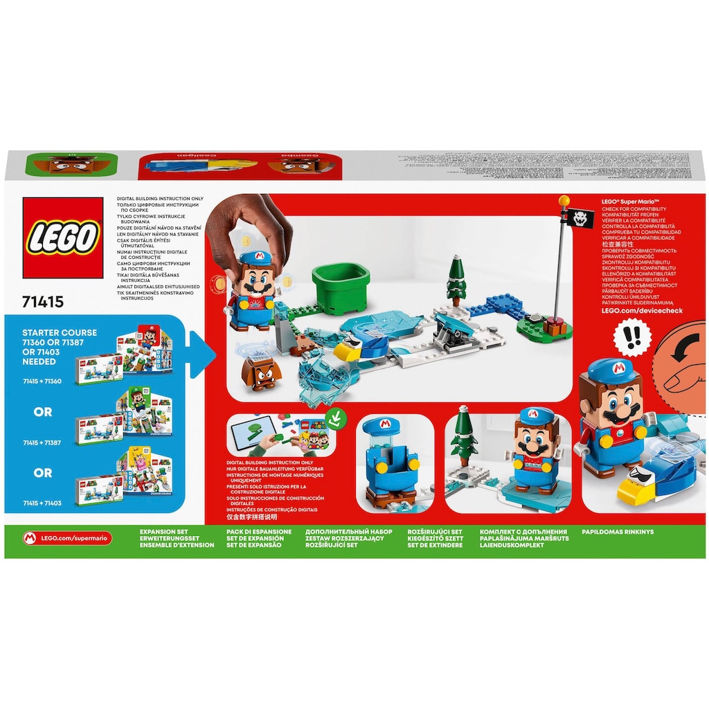 LEGO® Konstruktionsspielsteine »Eis-Mario-Anzug – Erweiterungsset (71415), LEGO® Super Mario«, (105 St.)