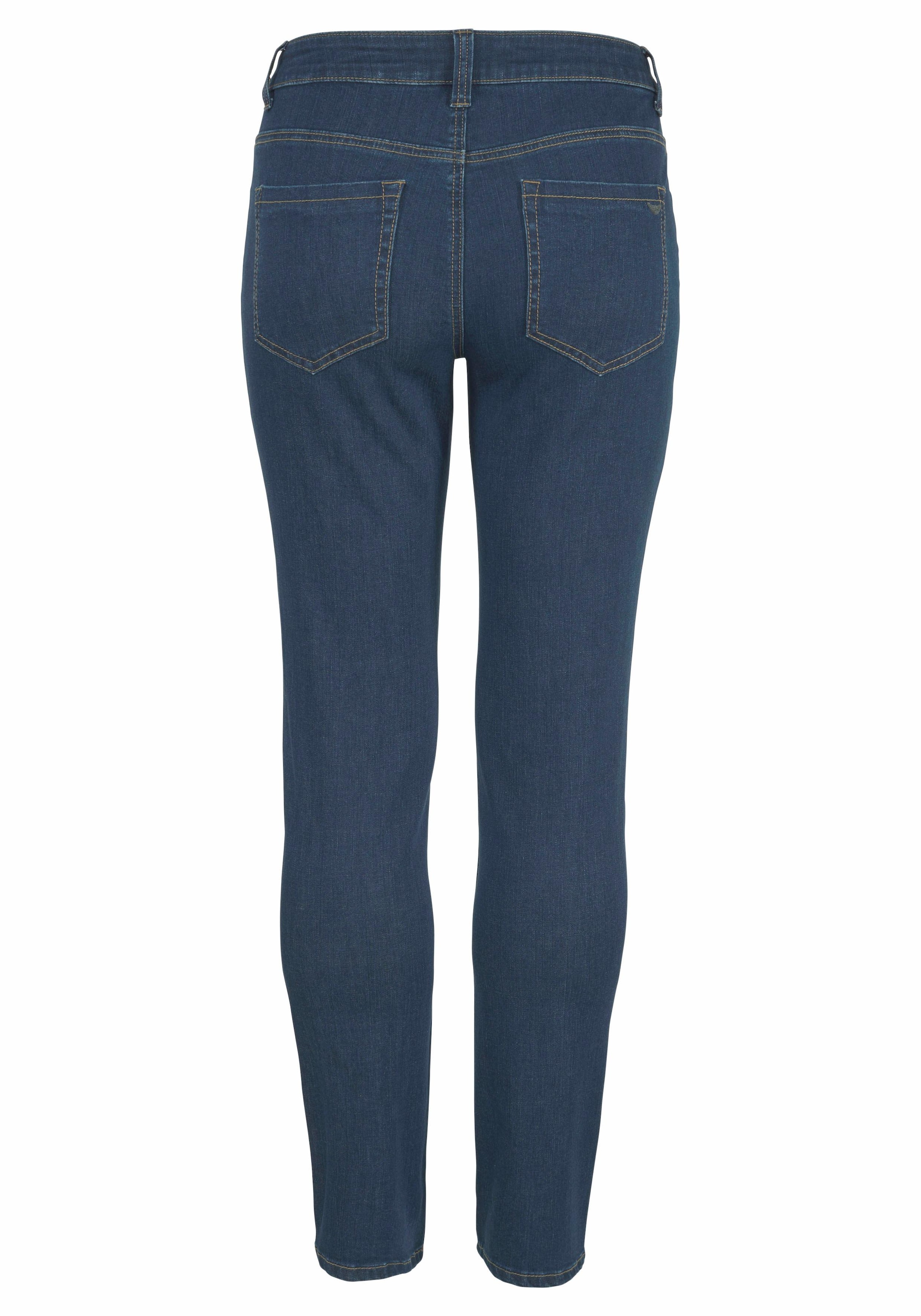 Arizona Slim-fit-Jeans »Curve-Collection«, hohe Leibhöhe, Five-Pocket-Design, Zip-Fly