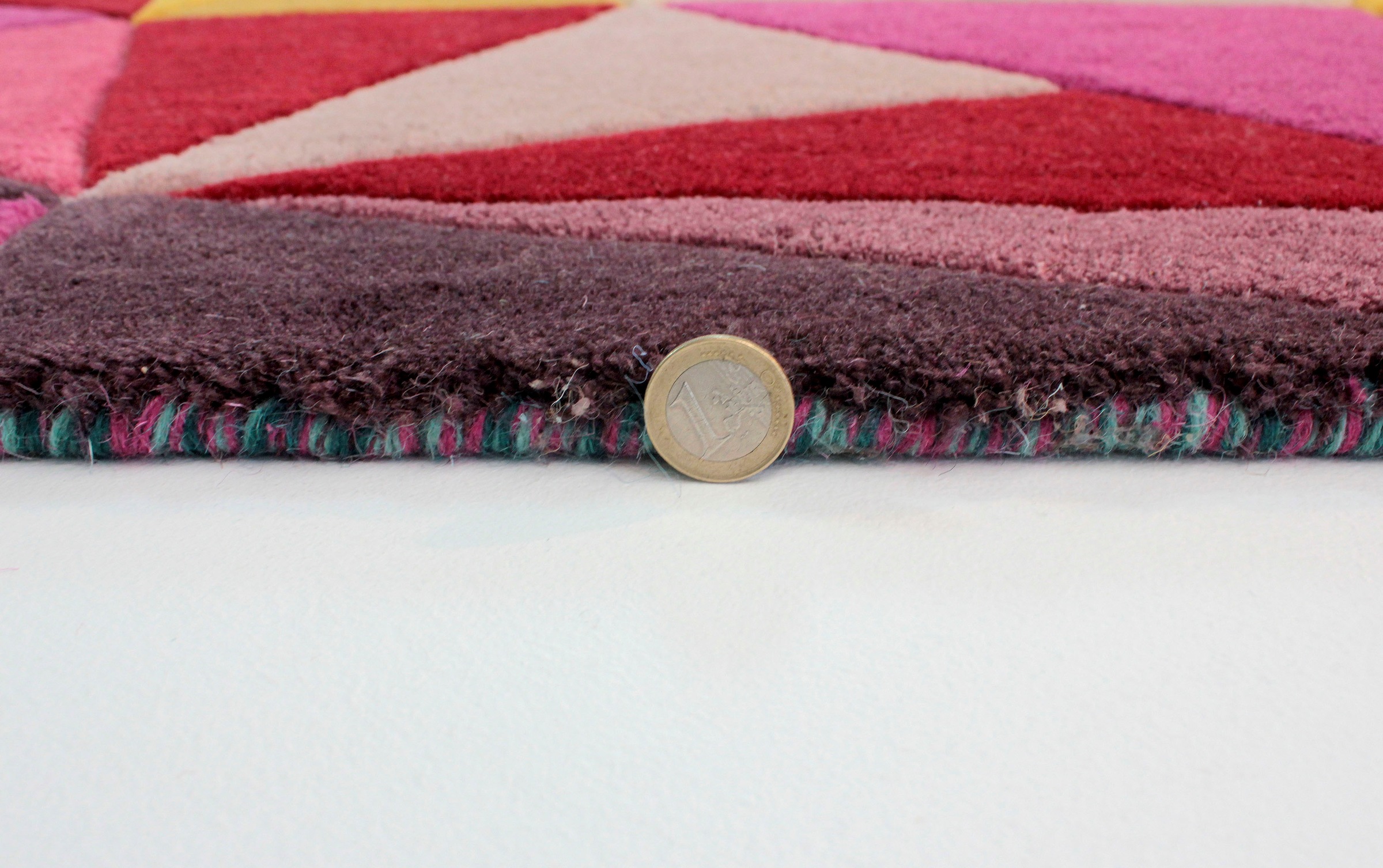FLAIR RUGS Läufer »Falmouth«, rechteckig, 10 mm Höhe, 100% Wolle, aus Naturfaser, bunt, modern, Teppichläufer