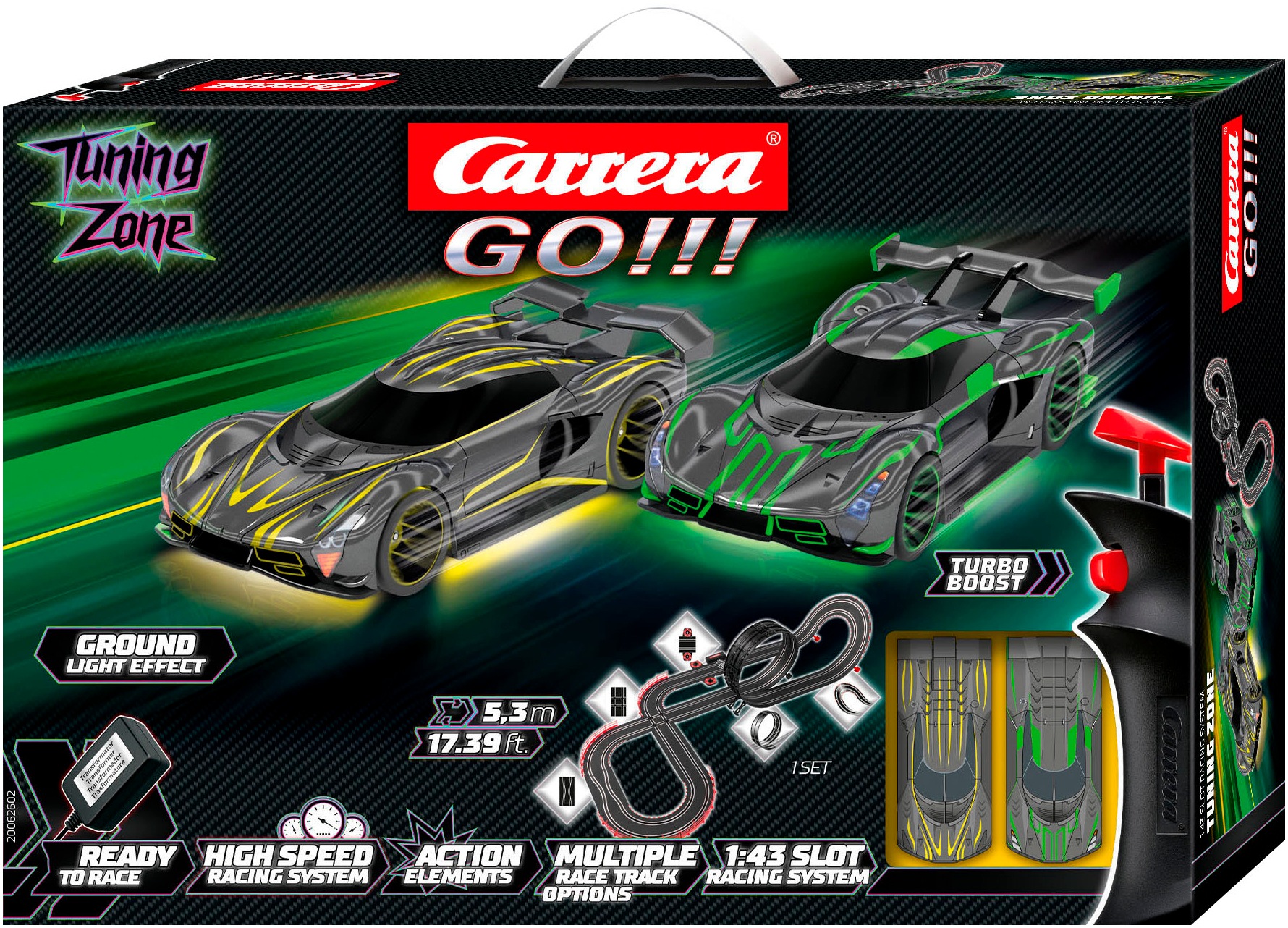 Carrera® Autorennbahn »Carrera GO!!! Tuning Zone mit futuristischen Hypercars«