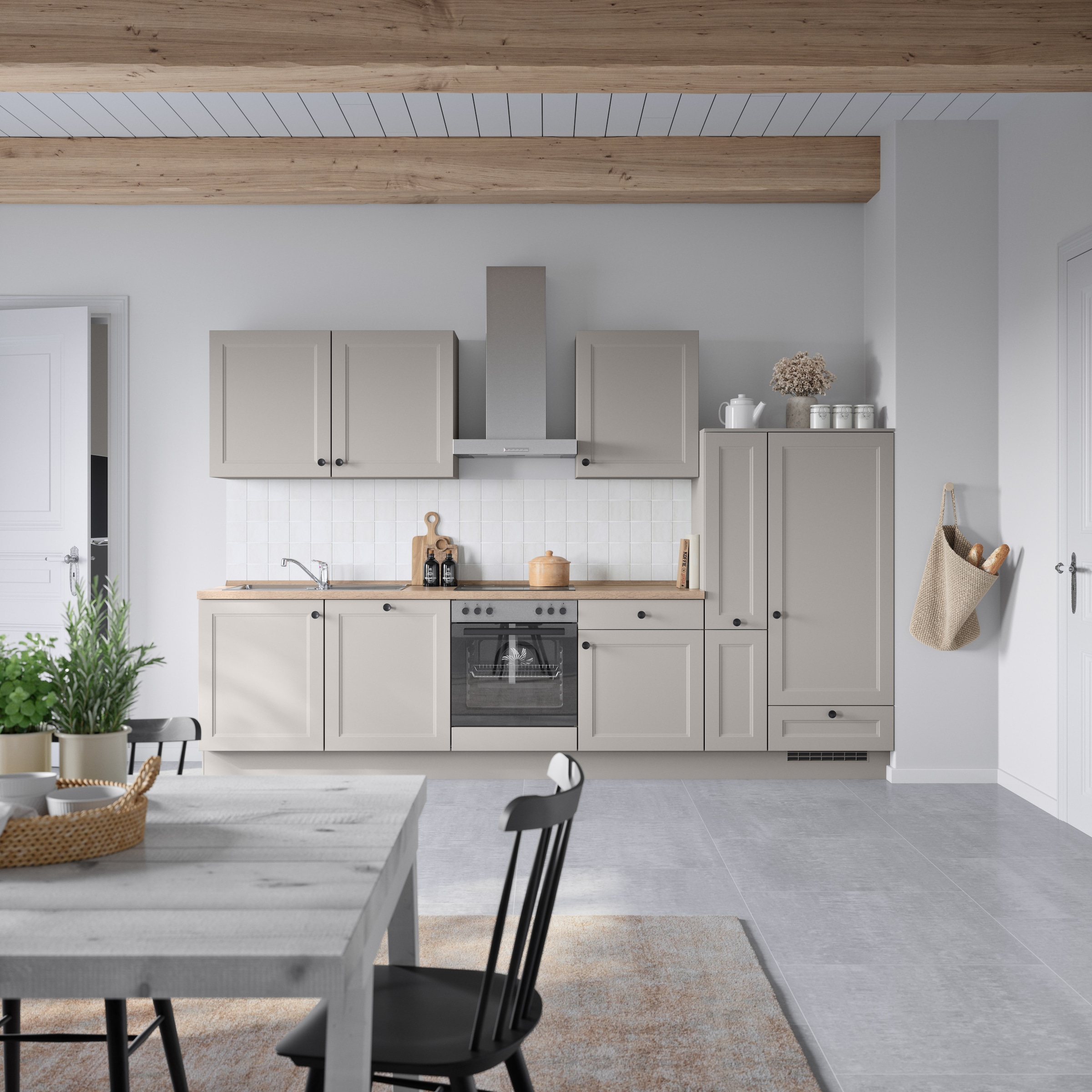 nobilia® Küchenzeile »"Cascada I"«, vormontiert, Ausrichtung wählbar, Breite 330 cm, wahlw. mit E-Geräten