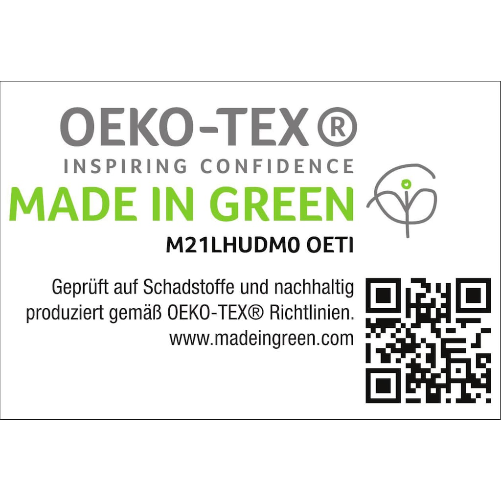 Haeussling Federkissen »GRÖNLAND Made in Green«, Füllung: neue, weiße Federn (85%) und Daunen (15%), Bezug: 100% Baumwolle, (1 St.)
