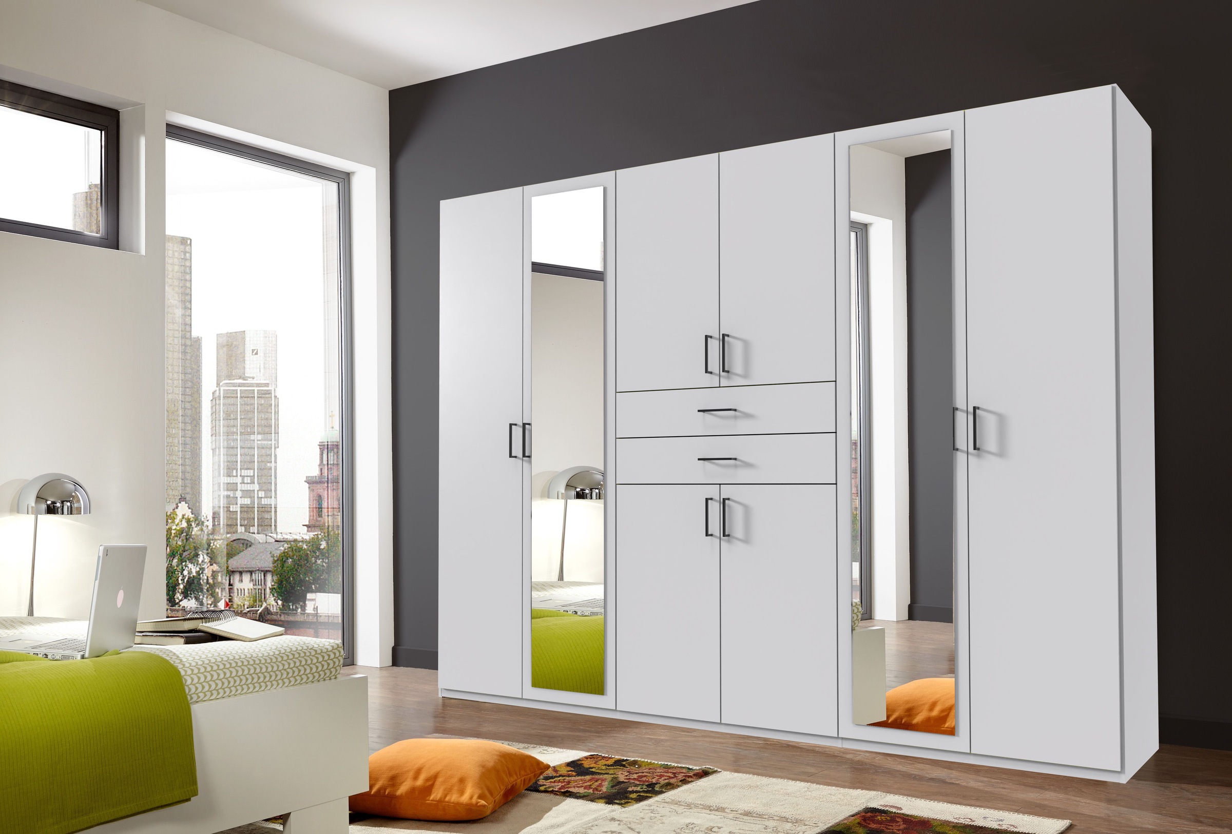 Wimex Kleiderschrank »Diver Drehtürenschrank mit Spiegel, 180, 225 o. 270cm günstig online kaufen