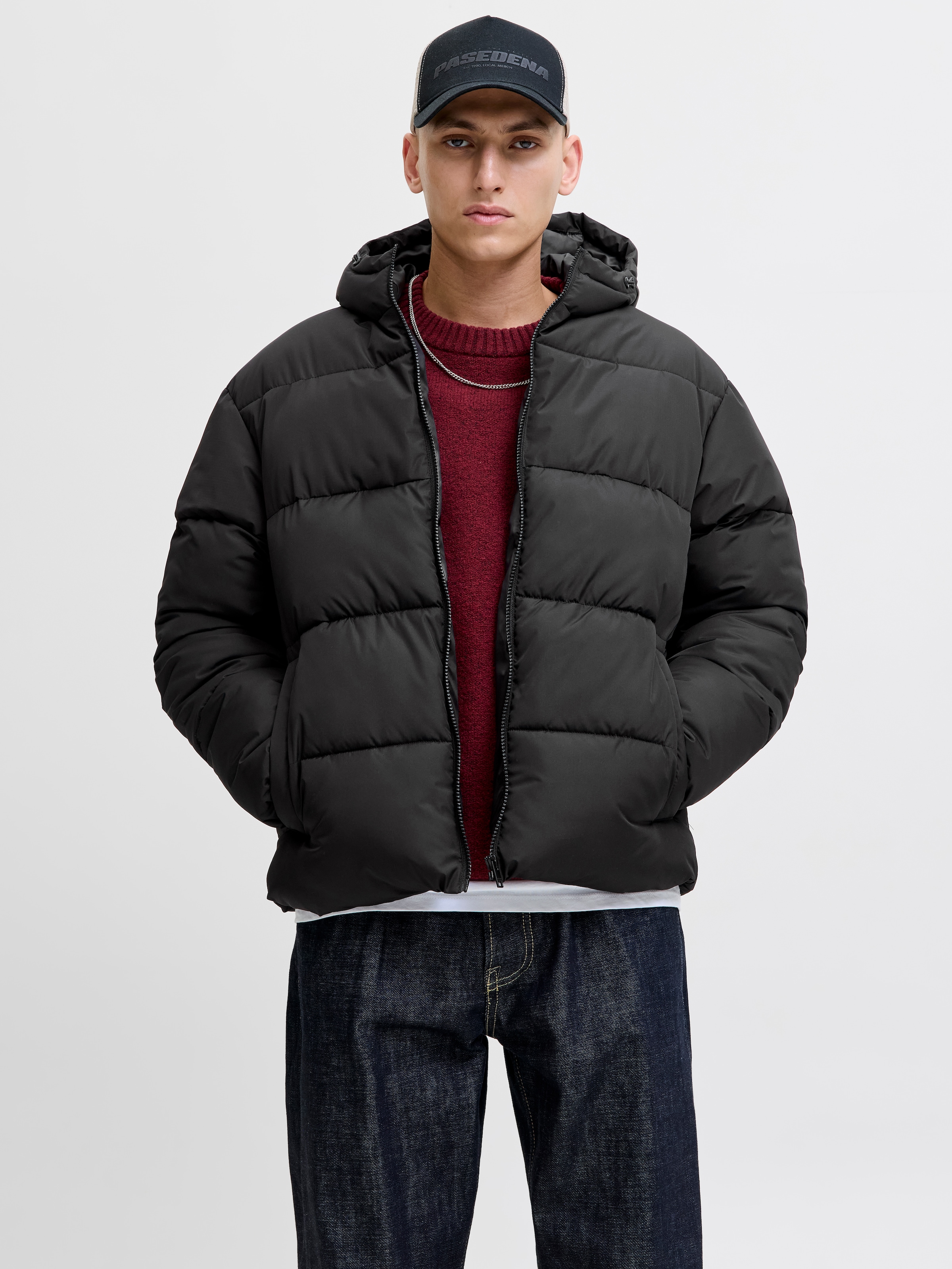 Jack & Jones Steppjacke »JJMAZE PUFFER HOOD« mit Kapuze