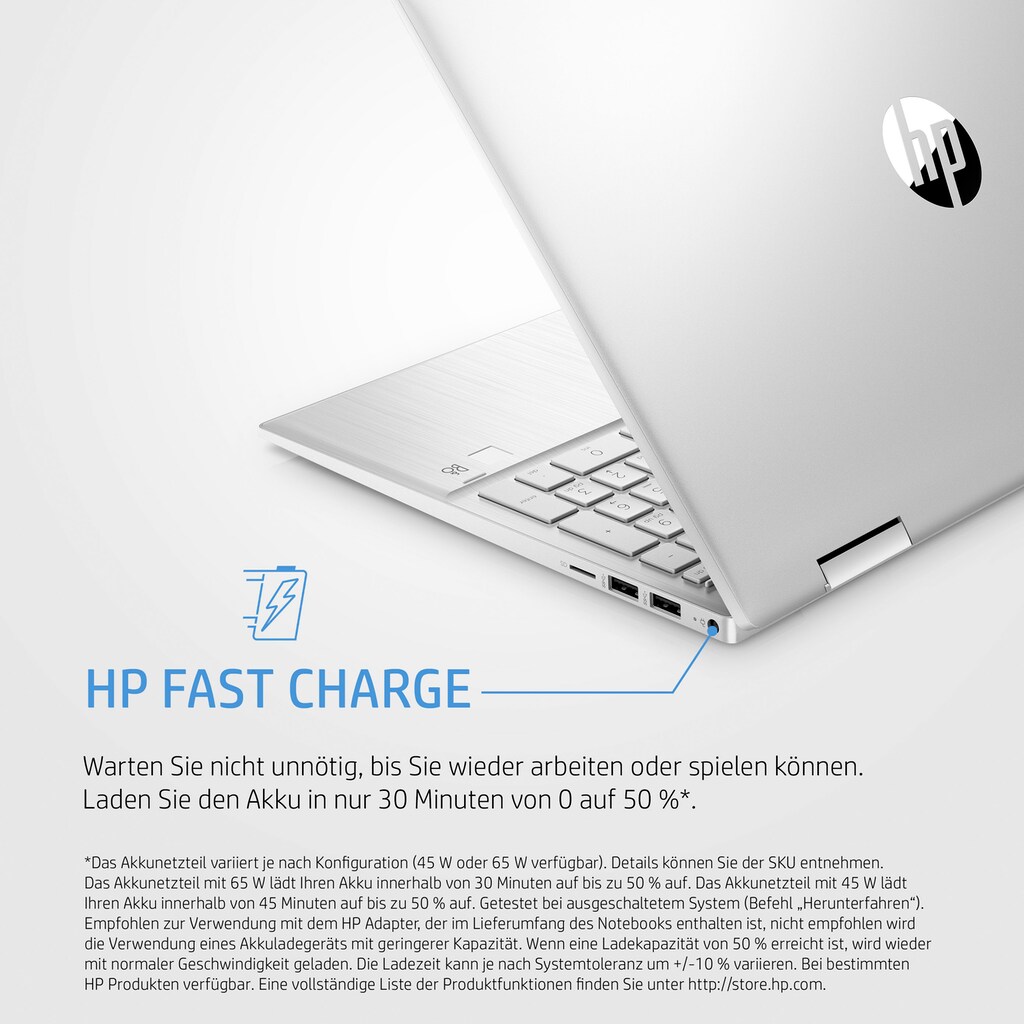 HP Convertible Notebook »Pavilion x360 15-er0200ng«, 39,6 cm, / 15,6 Zoll, Intel, Core i5, Iris Xe Graphics, 512 GB SSD