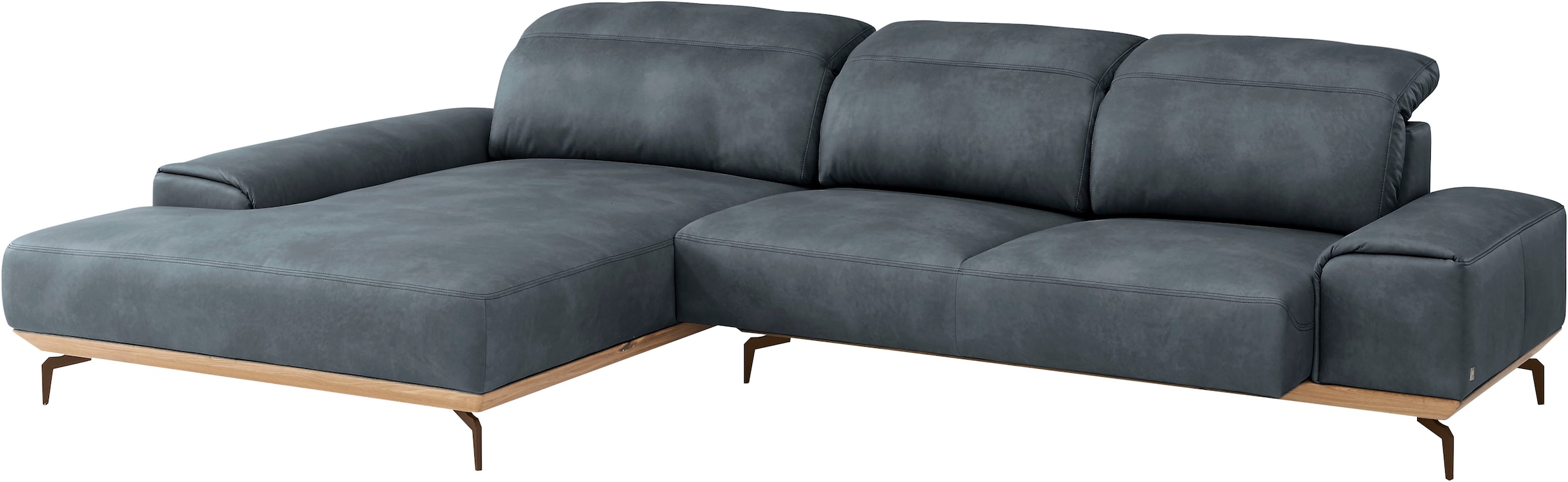 Musterring Wohnlandschaft »MR 2490«, Bronze-Fuß, Sitzhöhe 48cm, wahlweise mit Funktionen, Maße 342 x 207 cm
