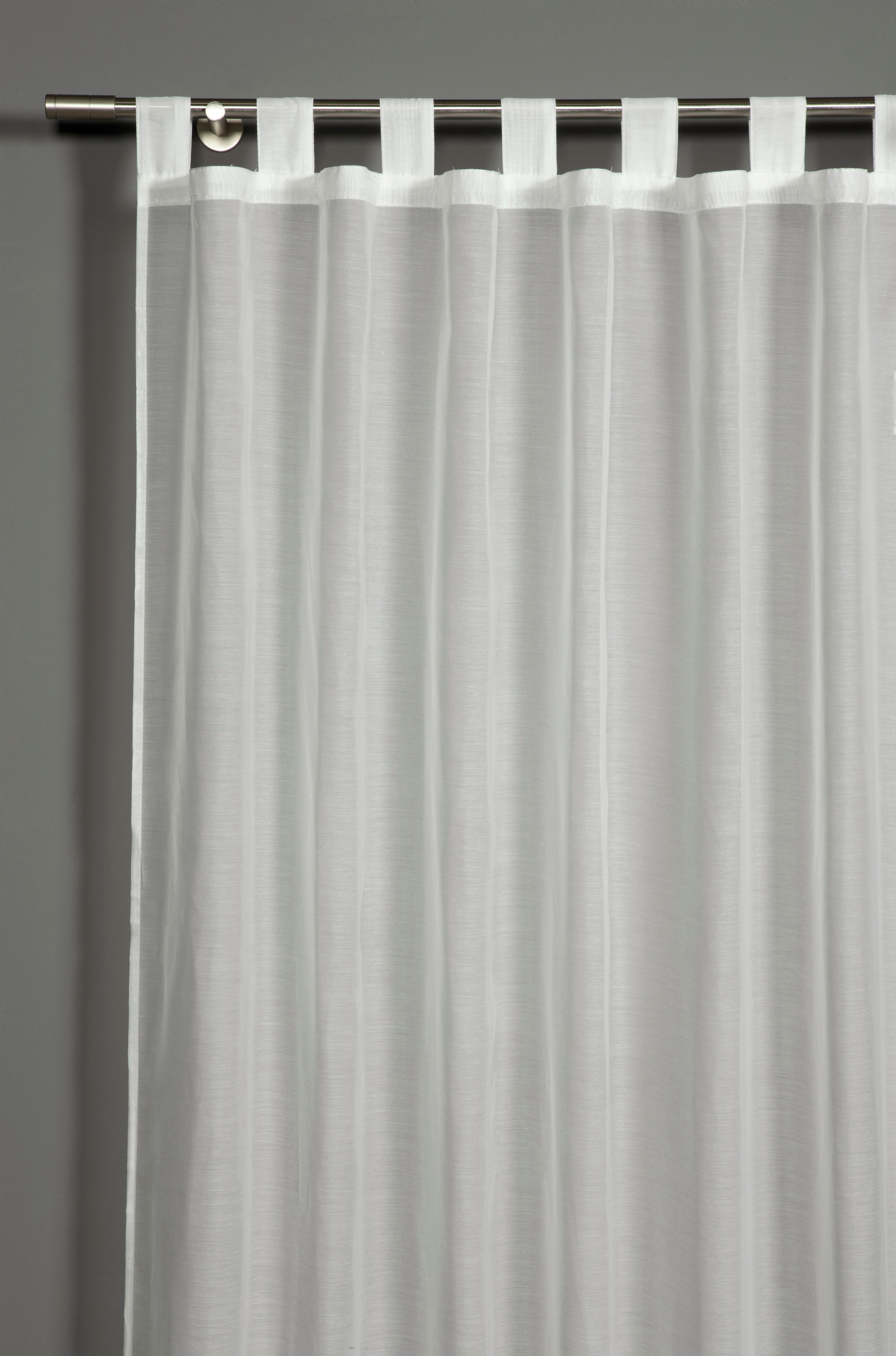 Gardine »Schal Voile Uni«, (1 St.), mit Schlaufen
