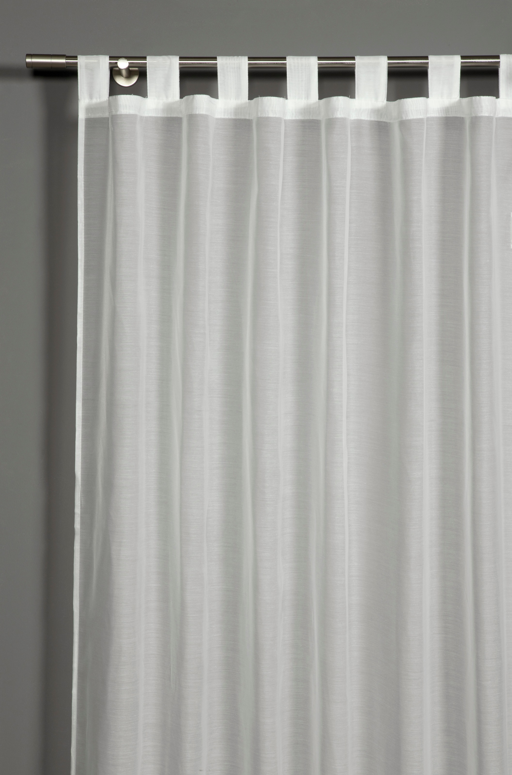 Gardine »Schal Voile Uni«, (1 St.), mit Schlaufen günstig online kaufen