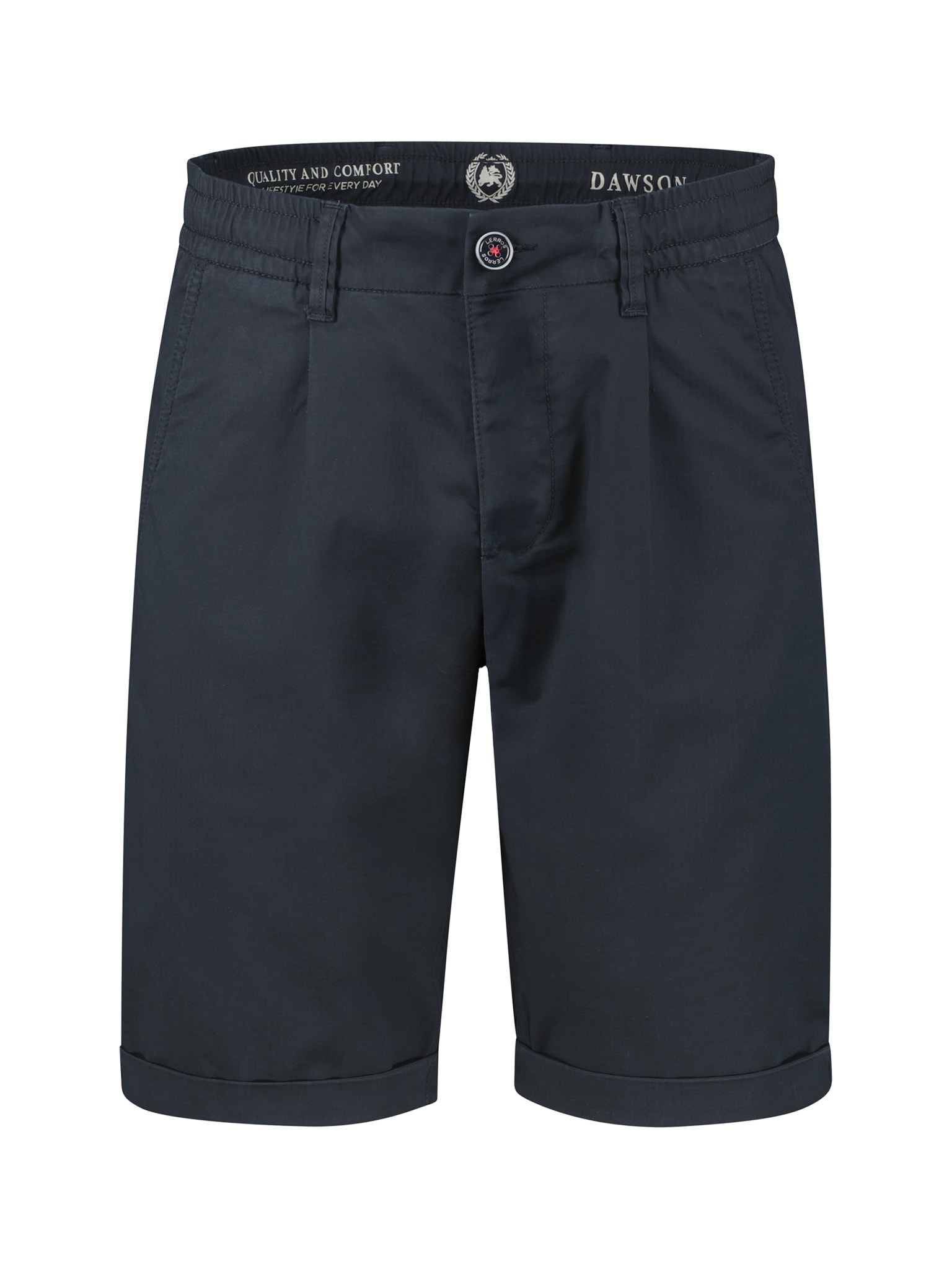 LERROS Chinoshorts  mit Bindeband und Aufschlag am Bein