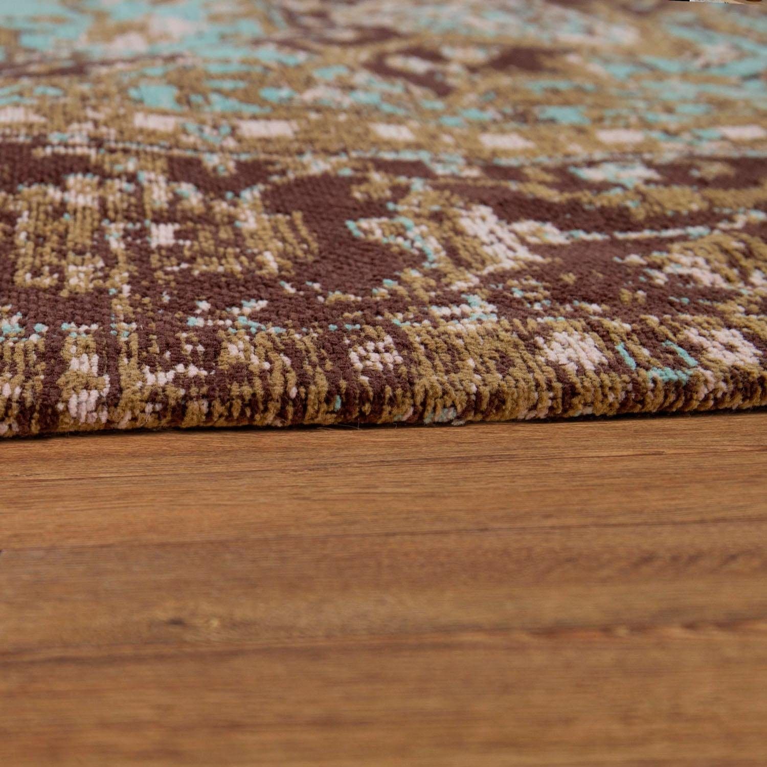 Paco Home Teppich »Baleno 474«, rechteckig, 7 mm Höhe, Kurzflor, Orient-Optik, Vintage Design, weiches Chenille Garn