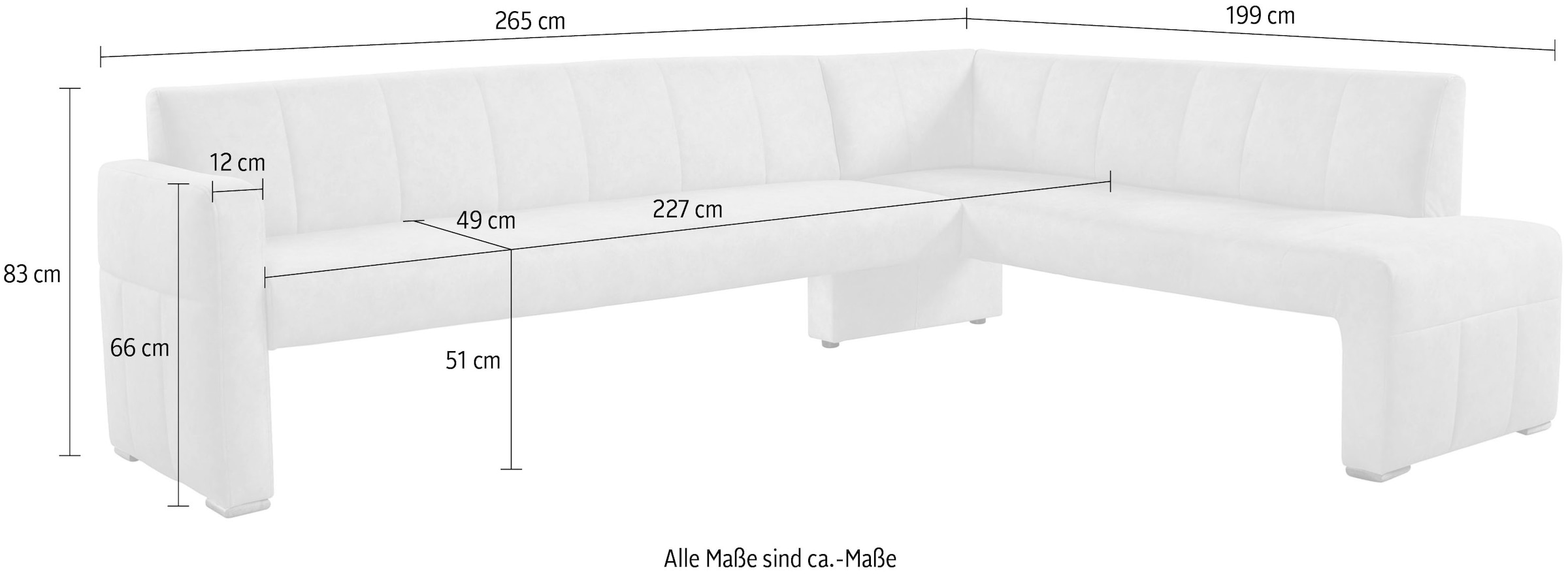 exxpo - sofa fashion Essbank, elegant und modern mit hohem Sitzkomfort
