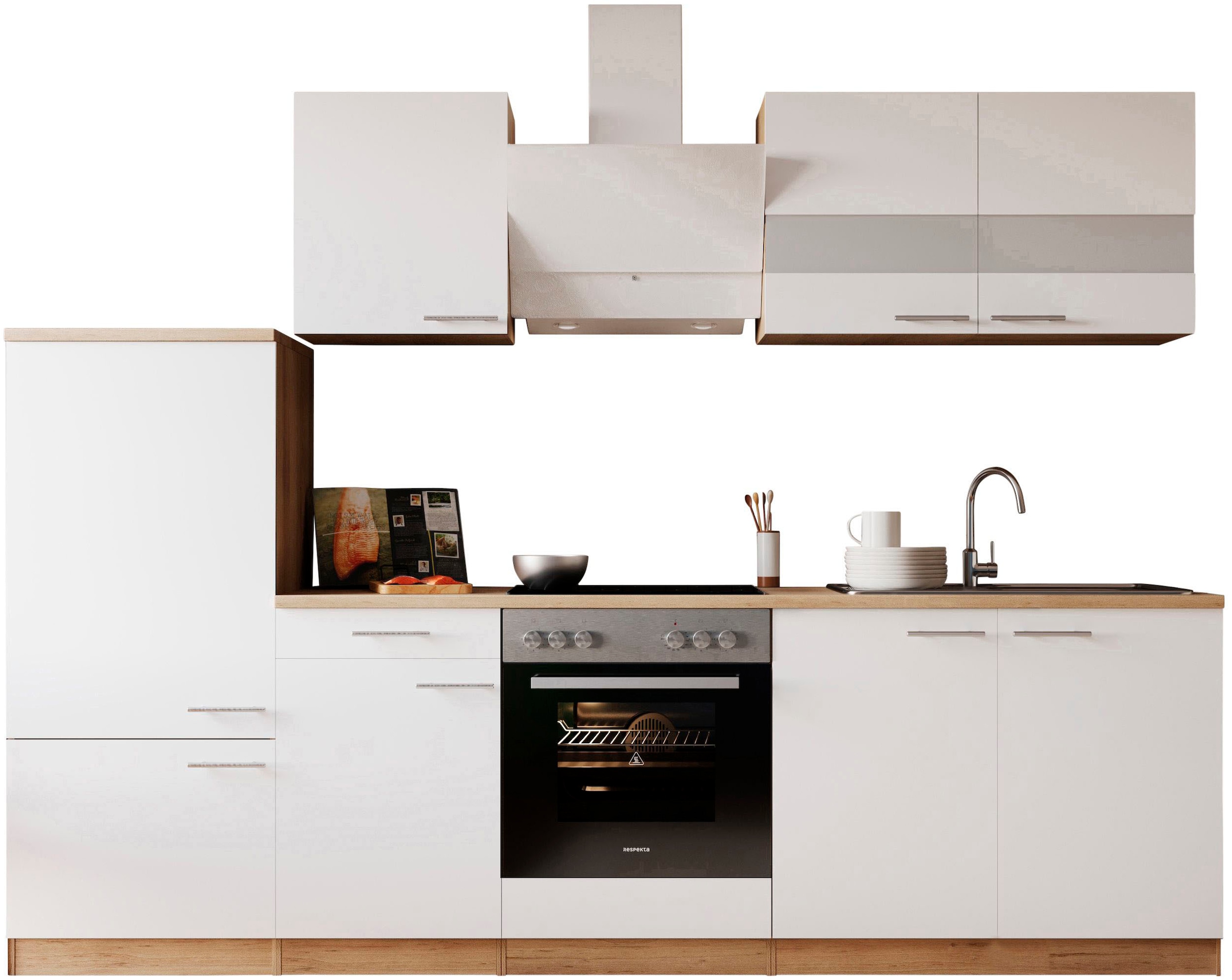 RESPEKTA Küche »Merle« Breite 270 cm, mit Soft-Close, in exklusiver Konfigu günstig online kaufen
