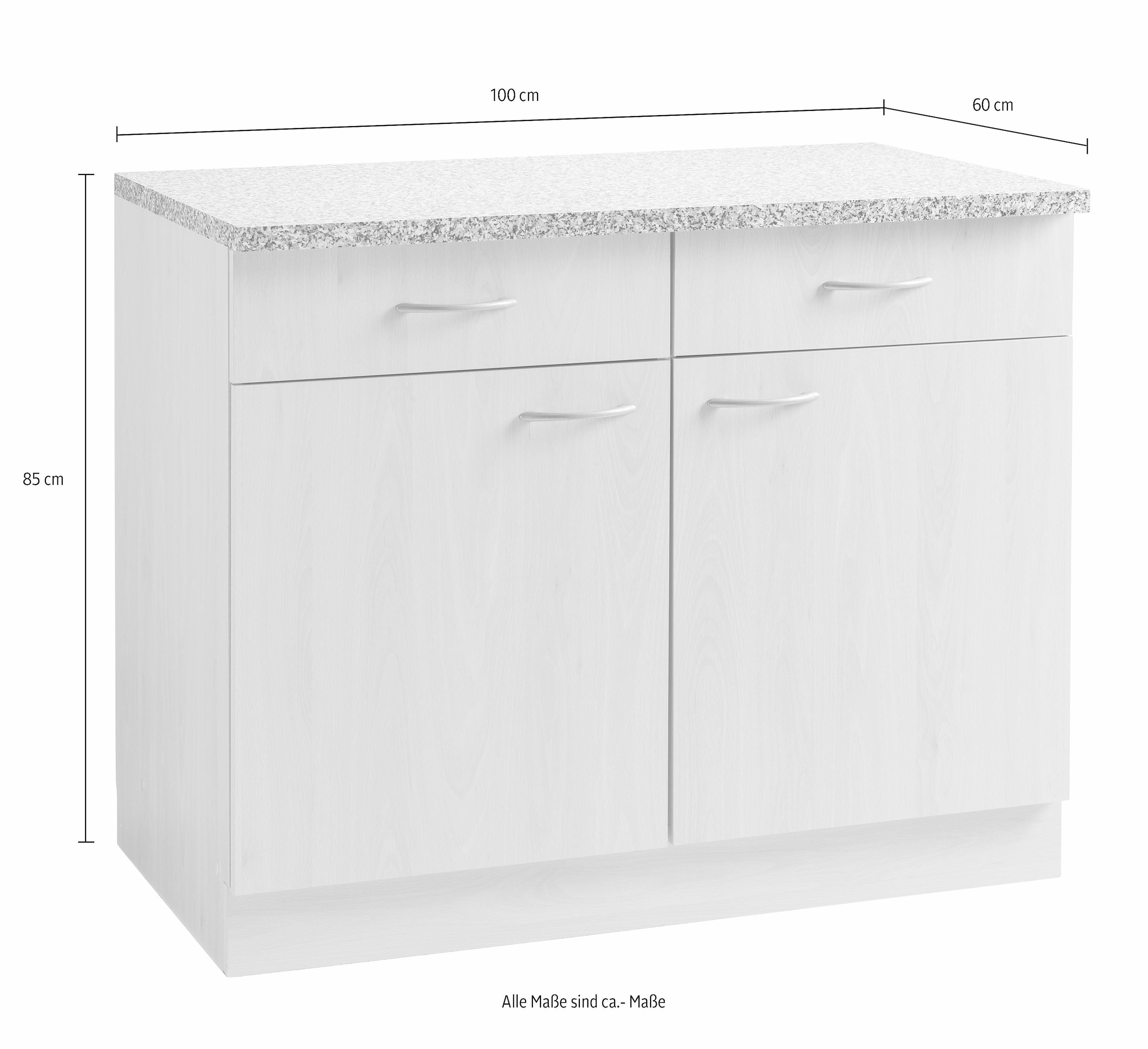 wiho Küchen Unterschrank »Kiel«, 100 cm breit, in Tiefe 60 cm online  bestellen