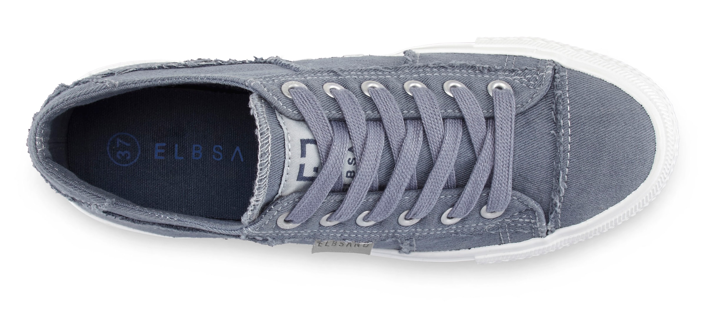 Elbsand Sneaker »Schnürschuh«, Schnürhalbschuh, Freizeitschuh aus Textil, Used-Look VEGAN